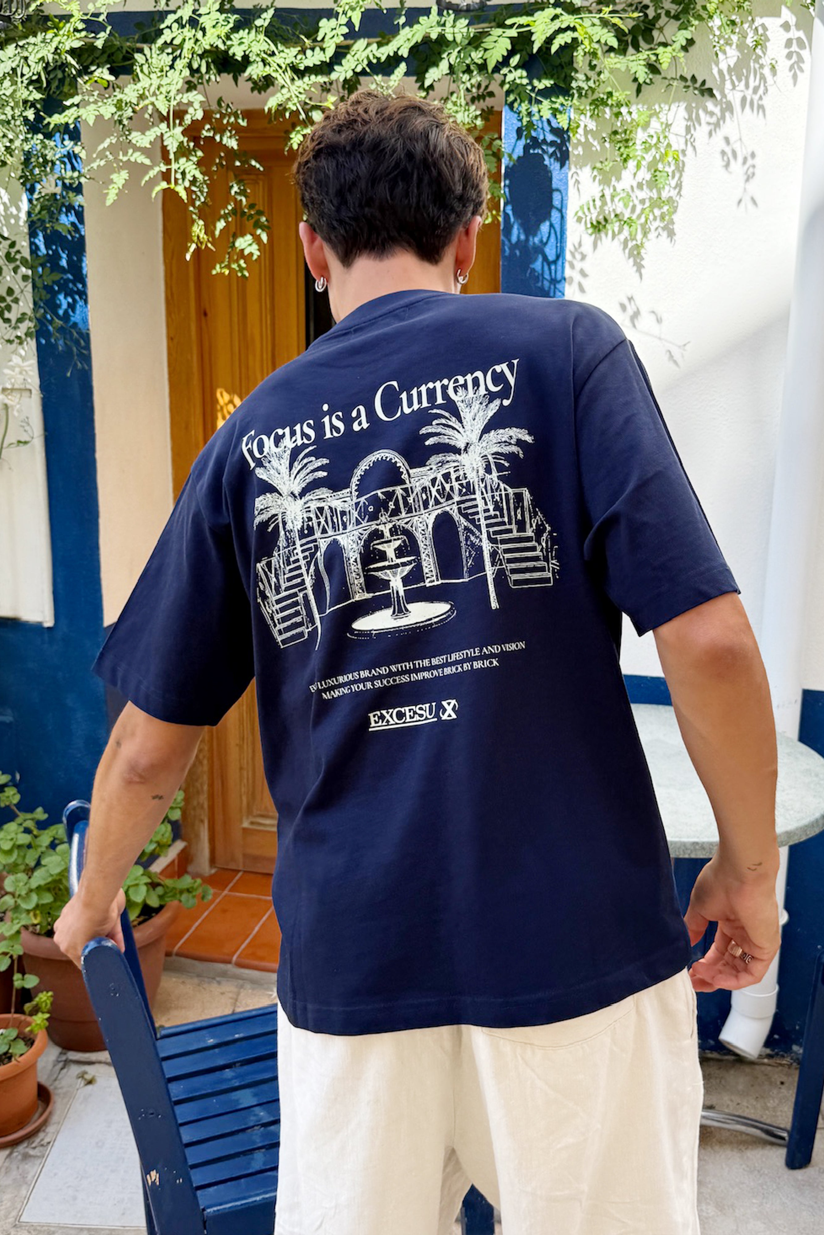 Focus is a Currency Navy T-Shirt