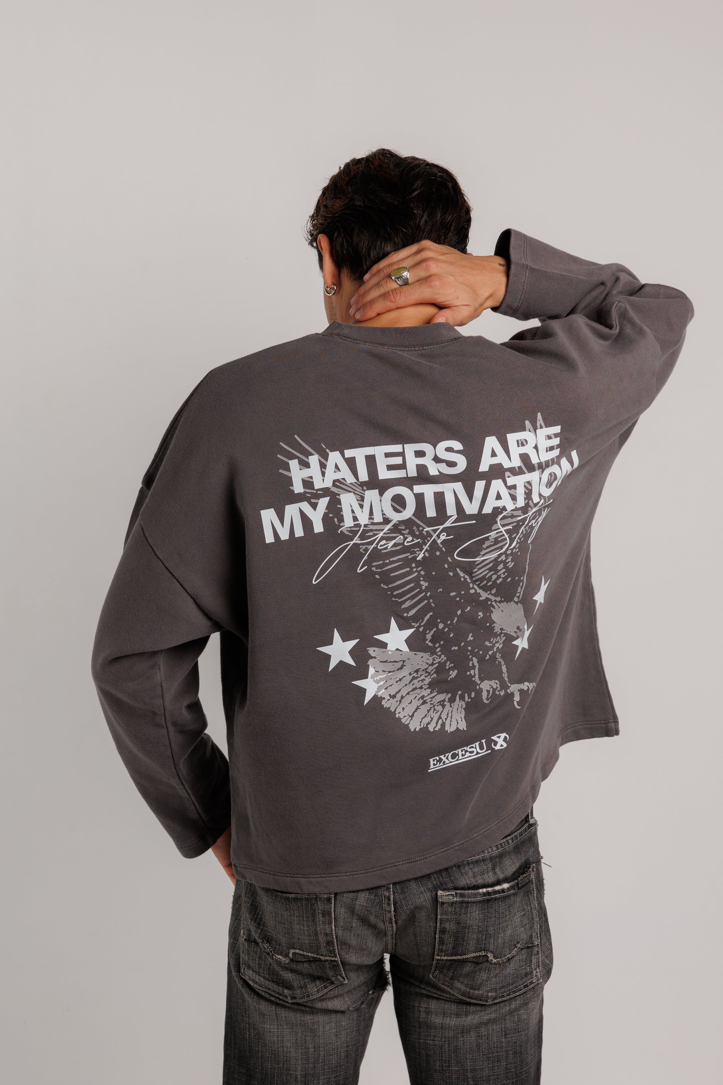 Crewneck Haters Motivation Dark Grey