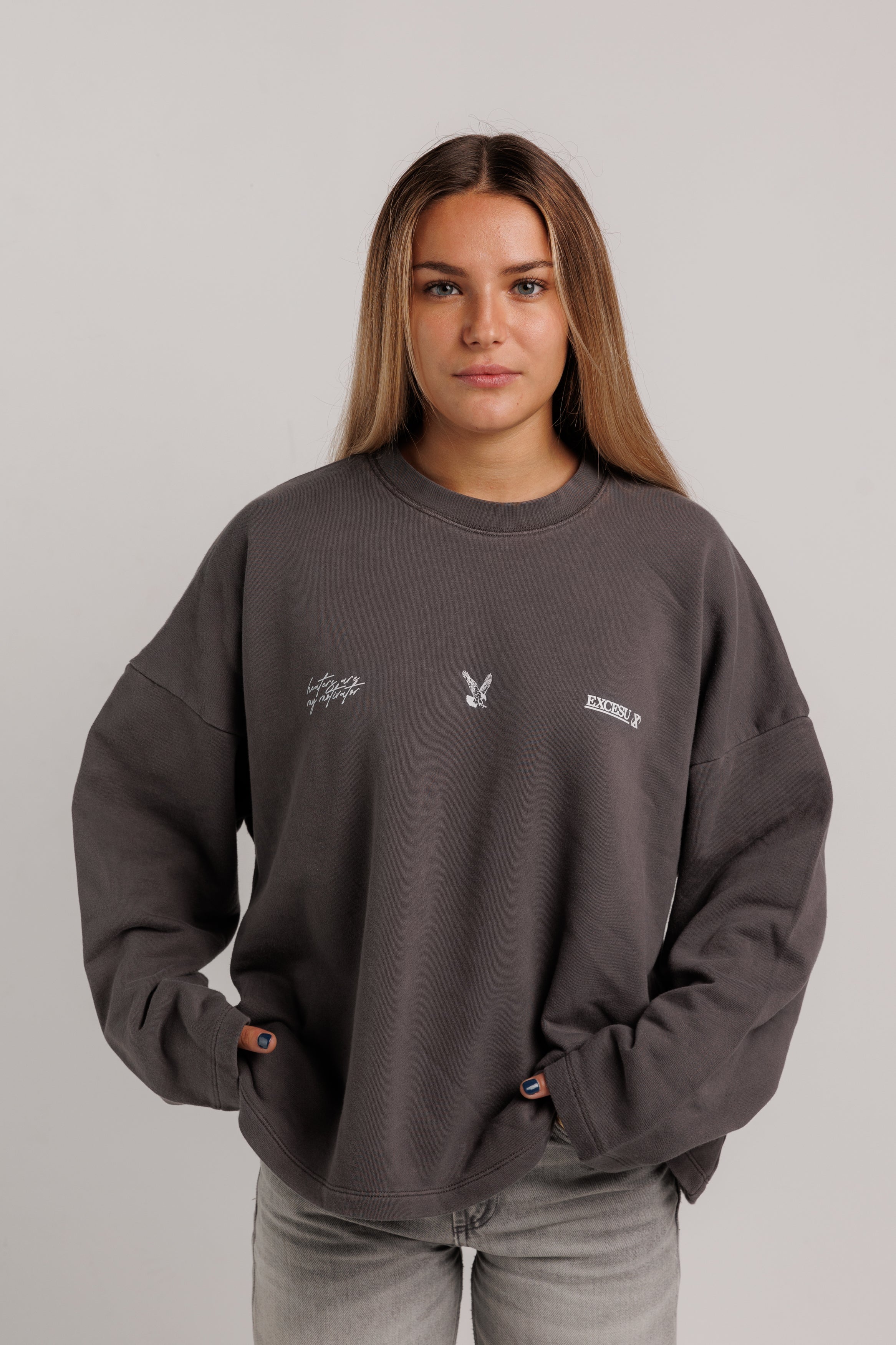 Crewneck Haters Motivation Dark Grey