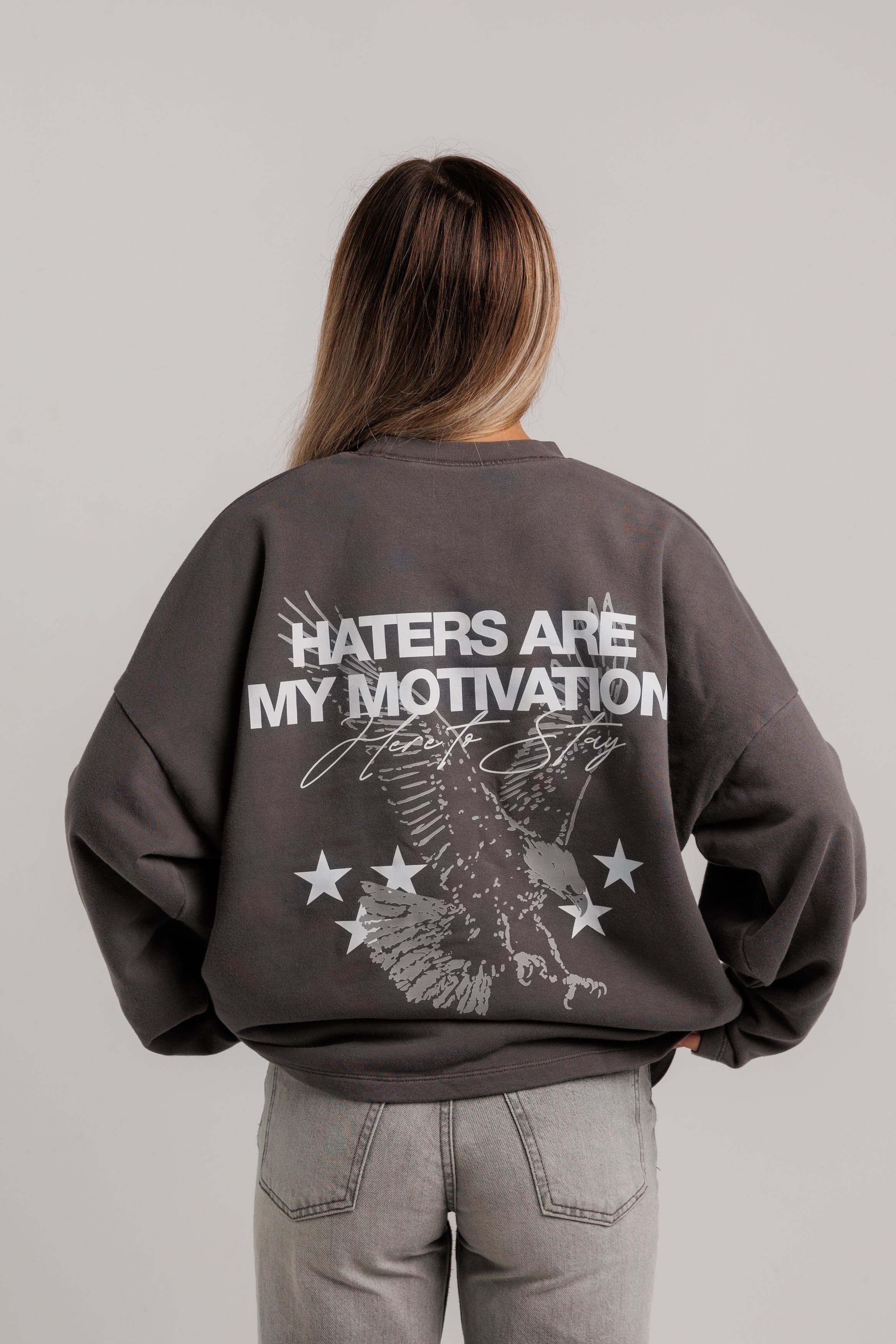 Crewneck Haters Motivation Dark Grey