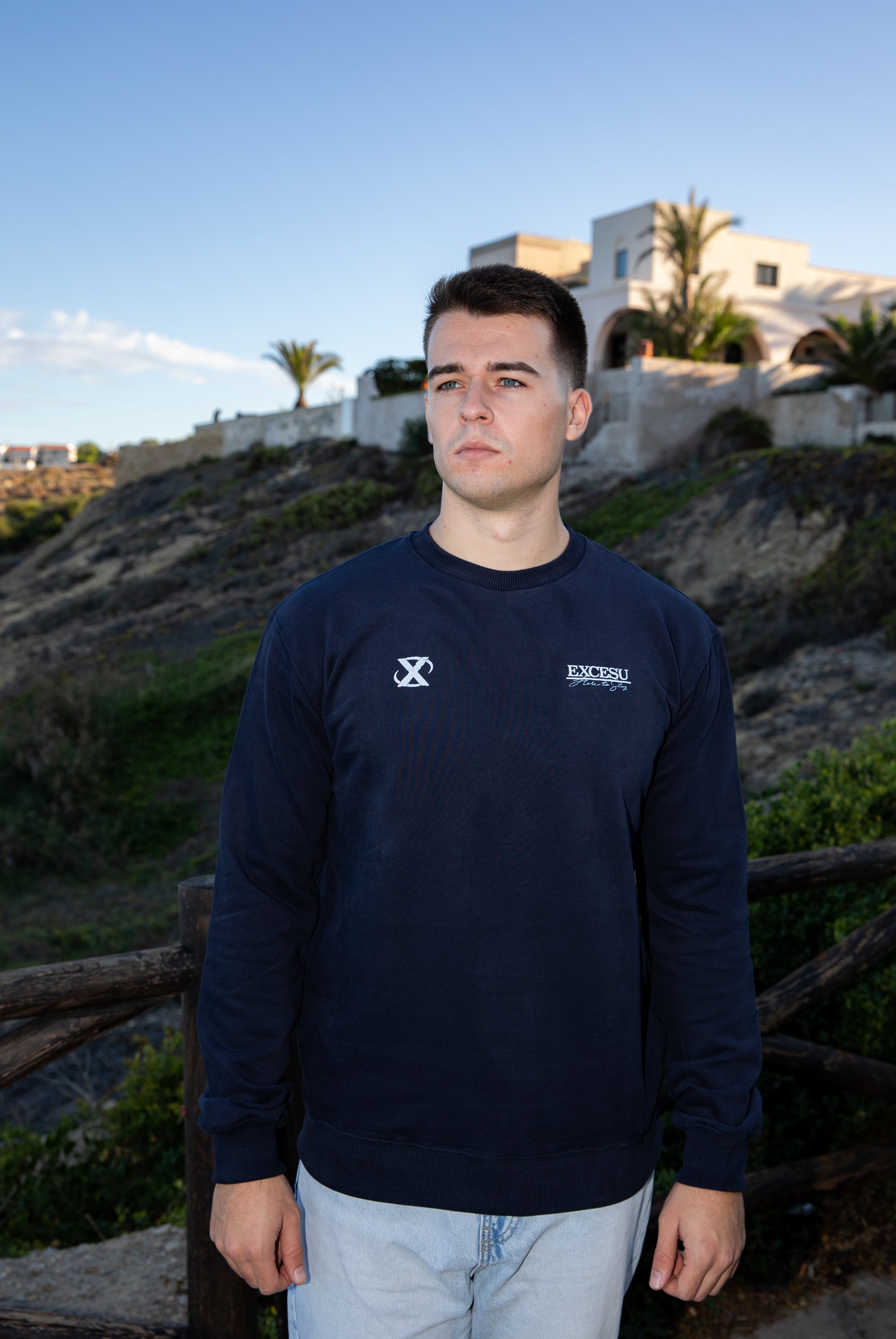 Make Yourself Proud Crewneck Navy Blue