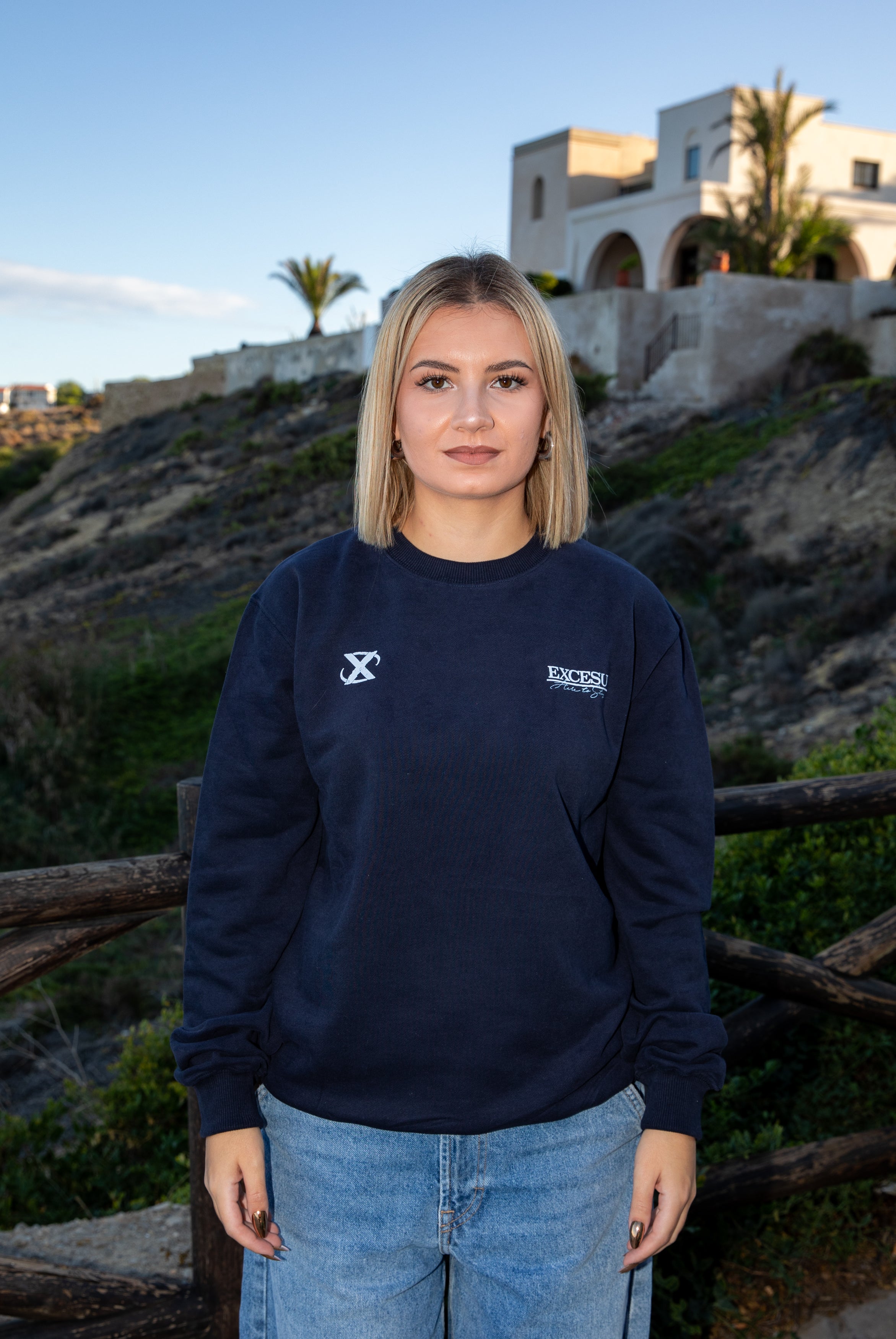 Make Yourself Proud Crewneck Navy Blue
