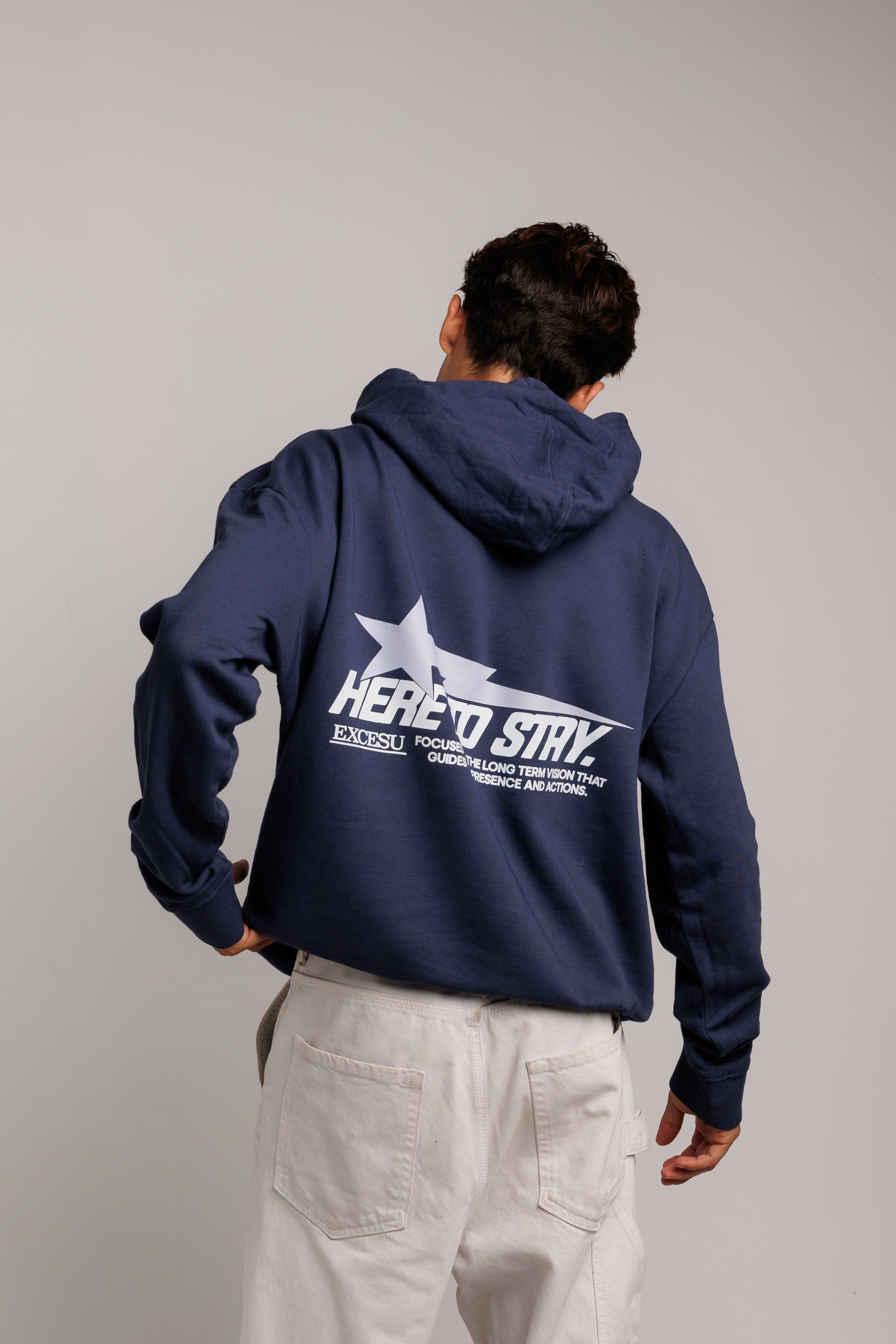Navy Here To Stay Oversized Sweatshirt