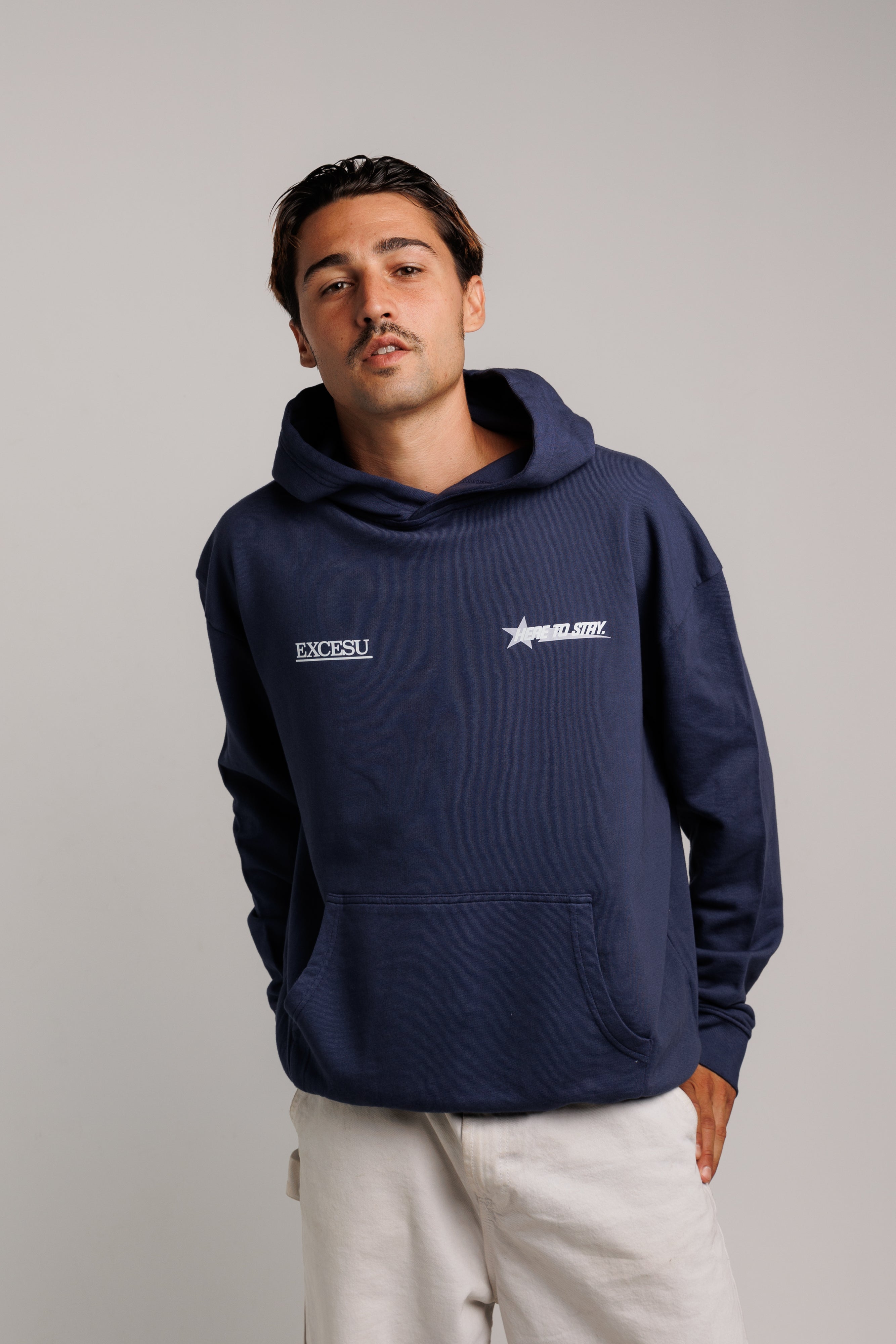 Navy Here To Stay Oversized Sweatshirt