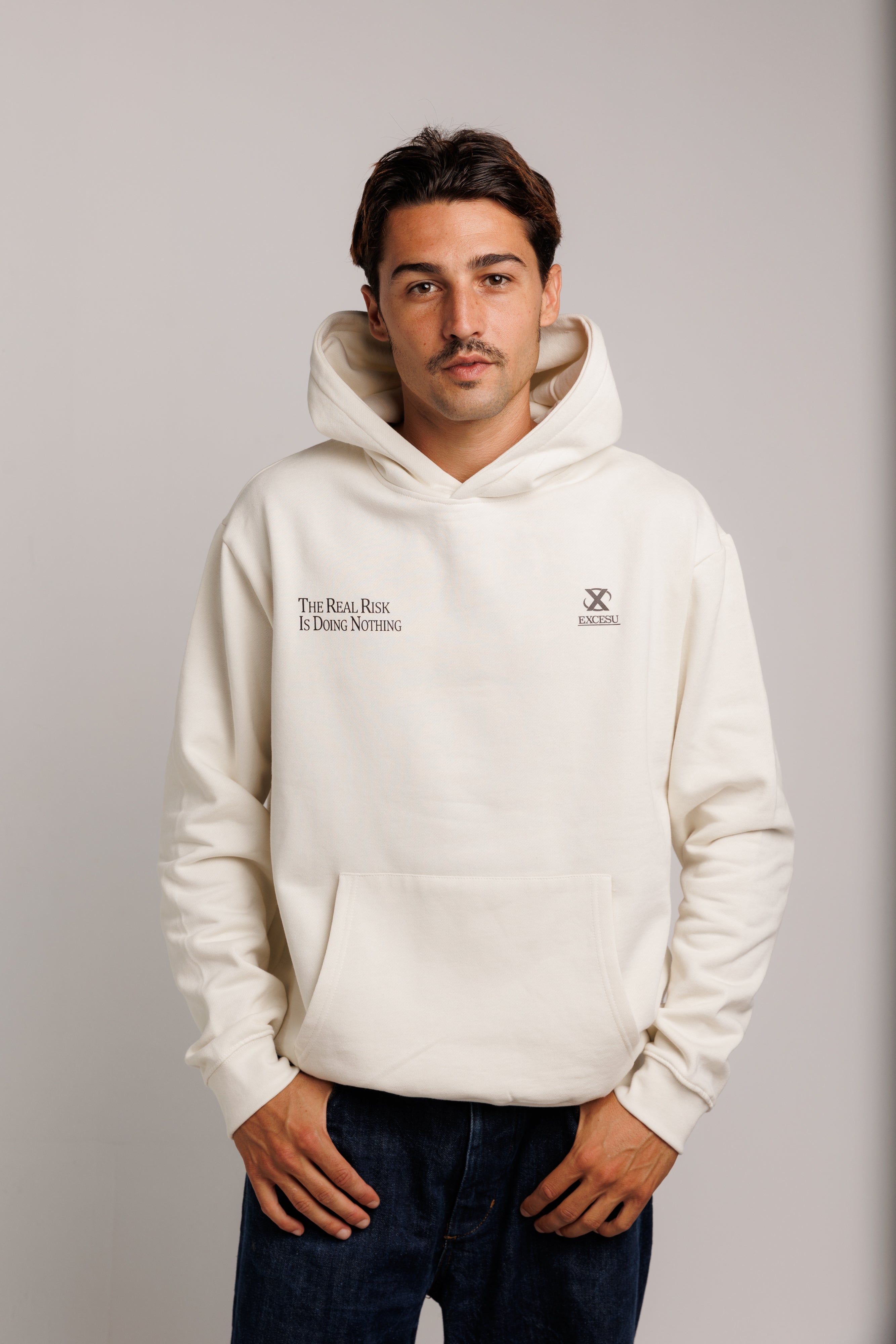 Keep The Focus Beige Sweatshirt