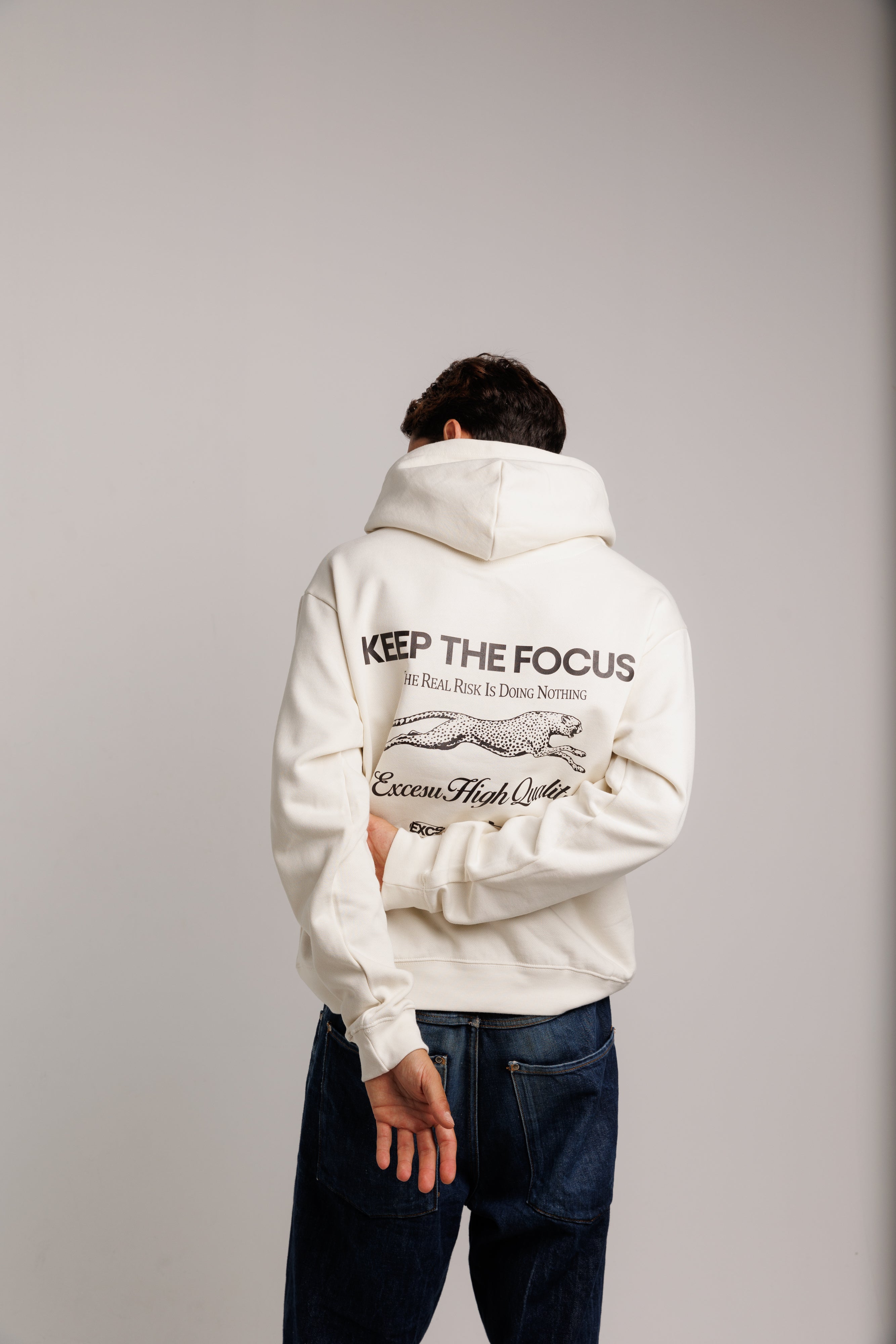 Keep The Focus Beige Sweatshirt
