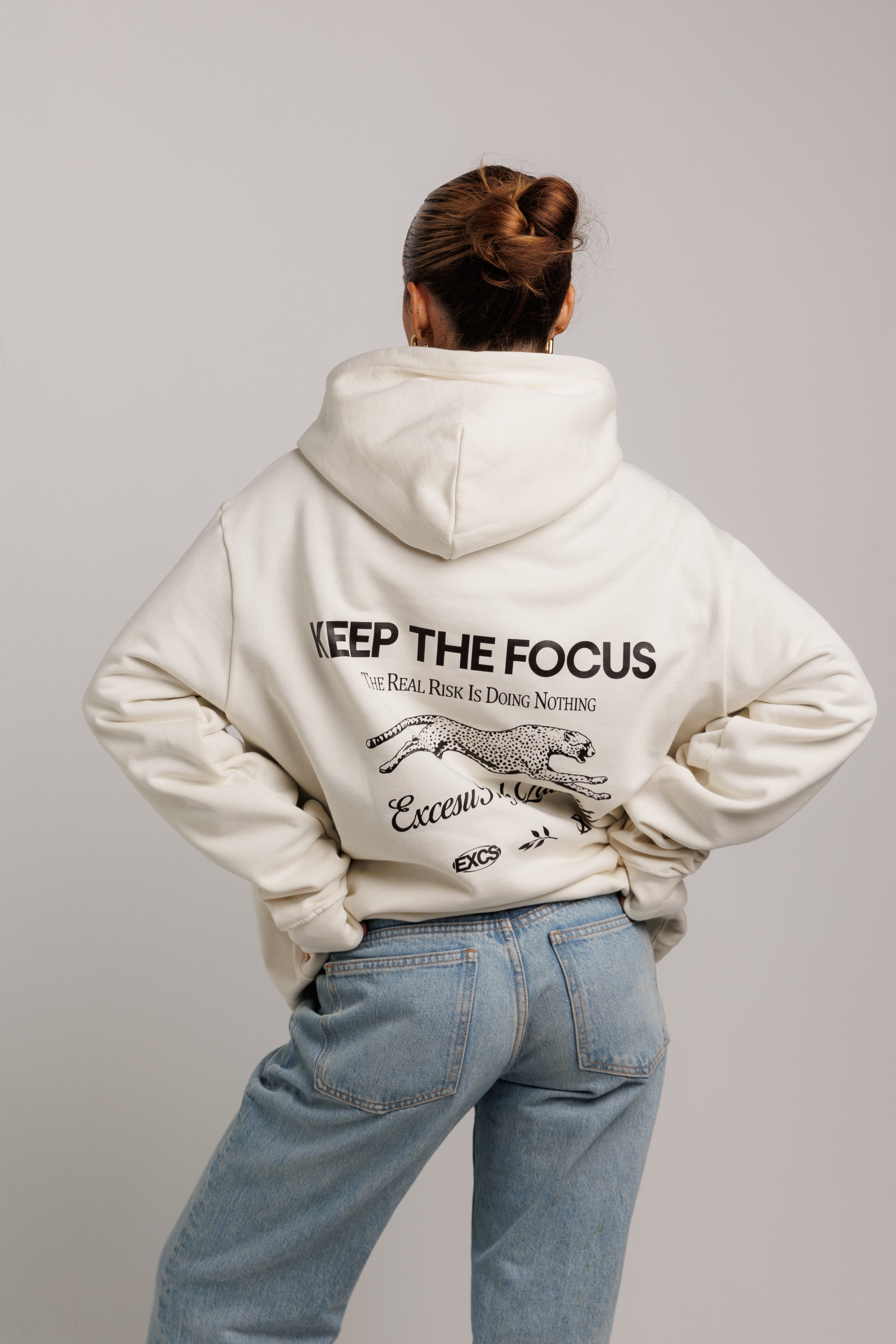 Keep The Focus Beige Sweatshirt