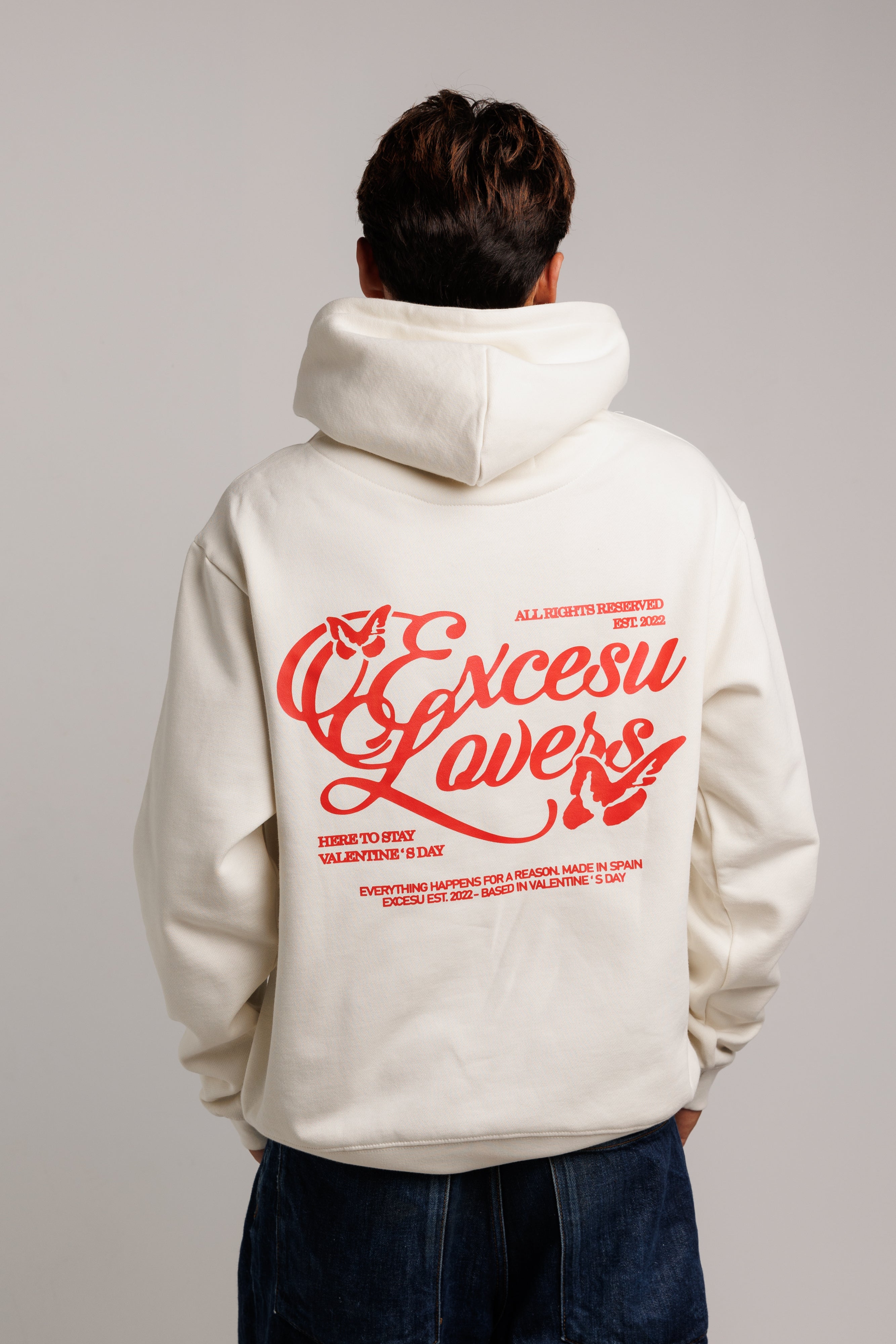 Off White Valentine's Day Oversized Sweatshirt