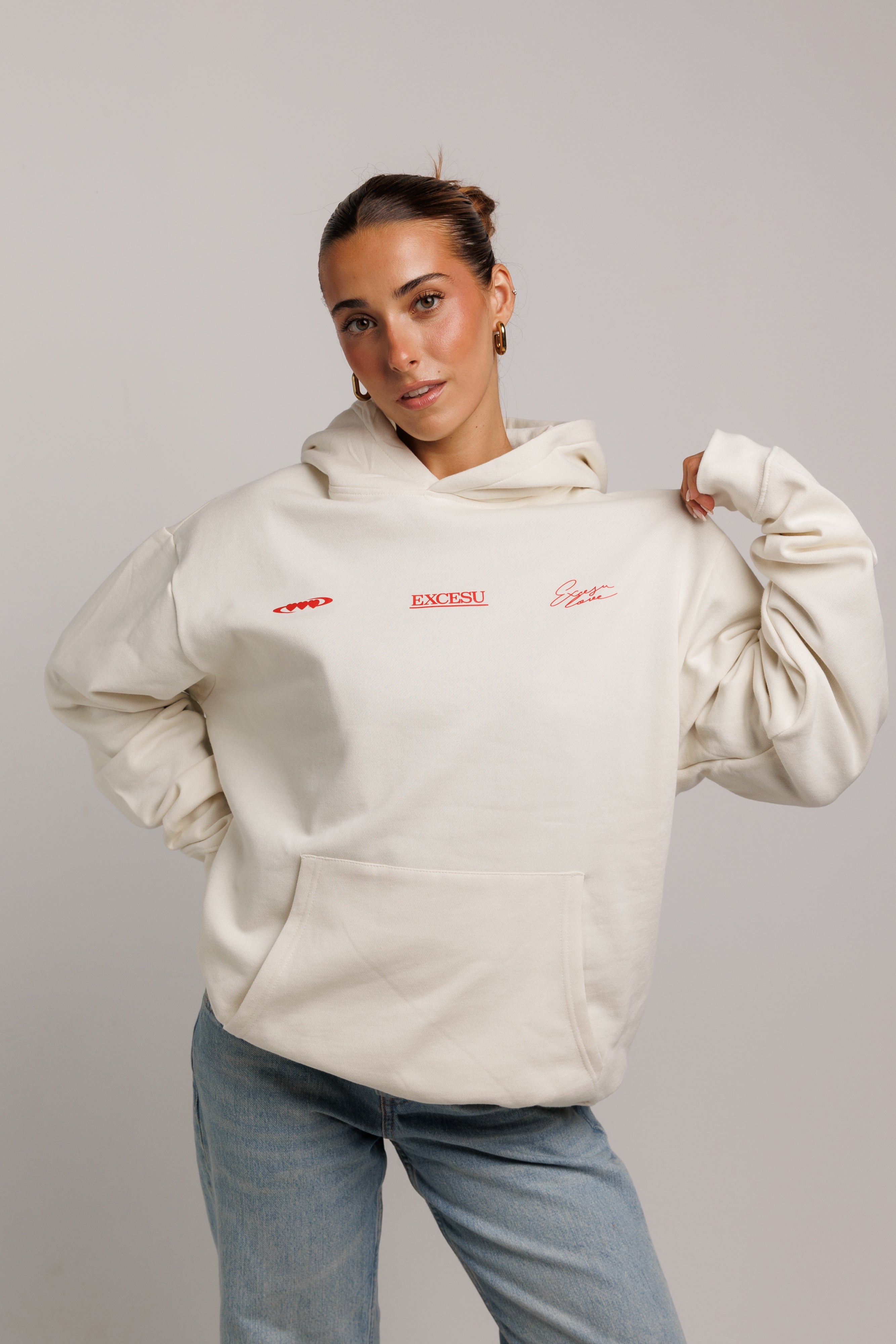 Off White Valentine's Day Oversized Sweatshirt
