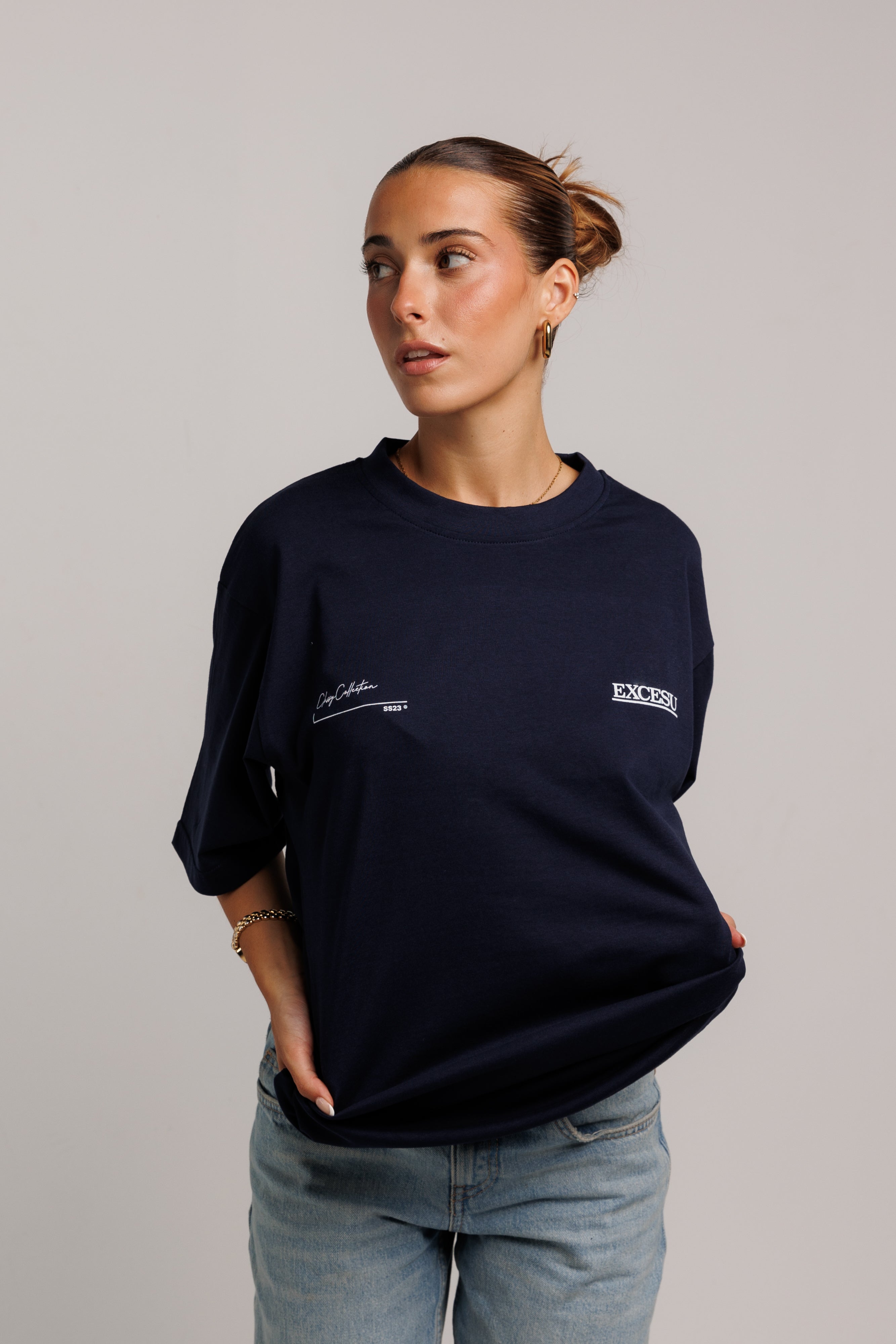 Blue Oversized Horse T-Shirt