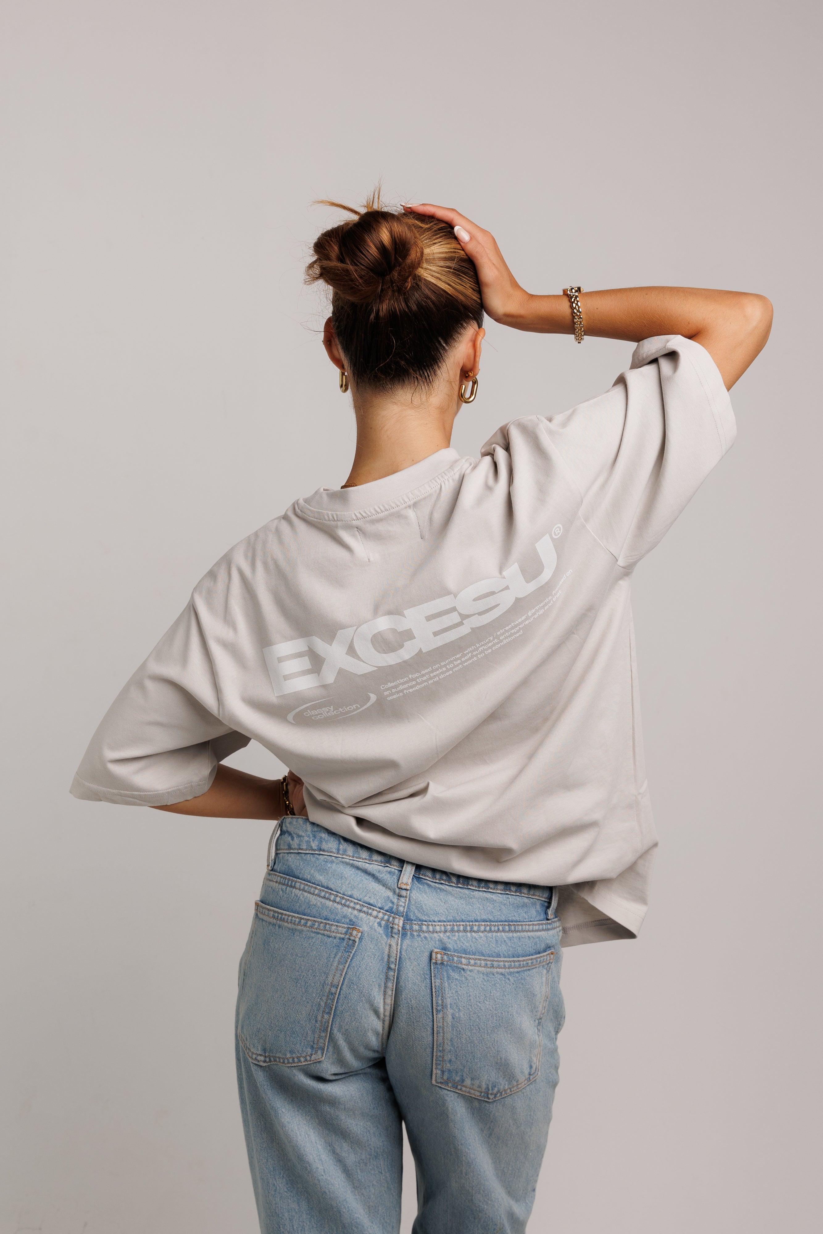 Gray Oversized Star T-shirt