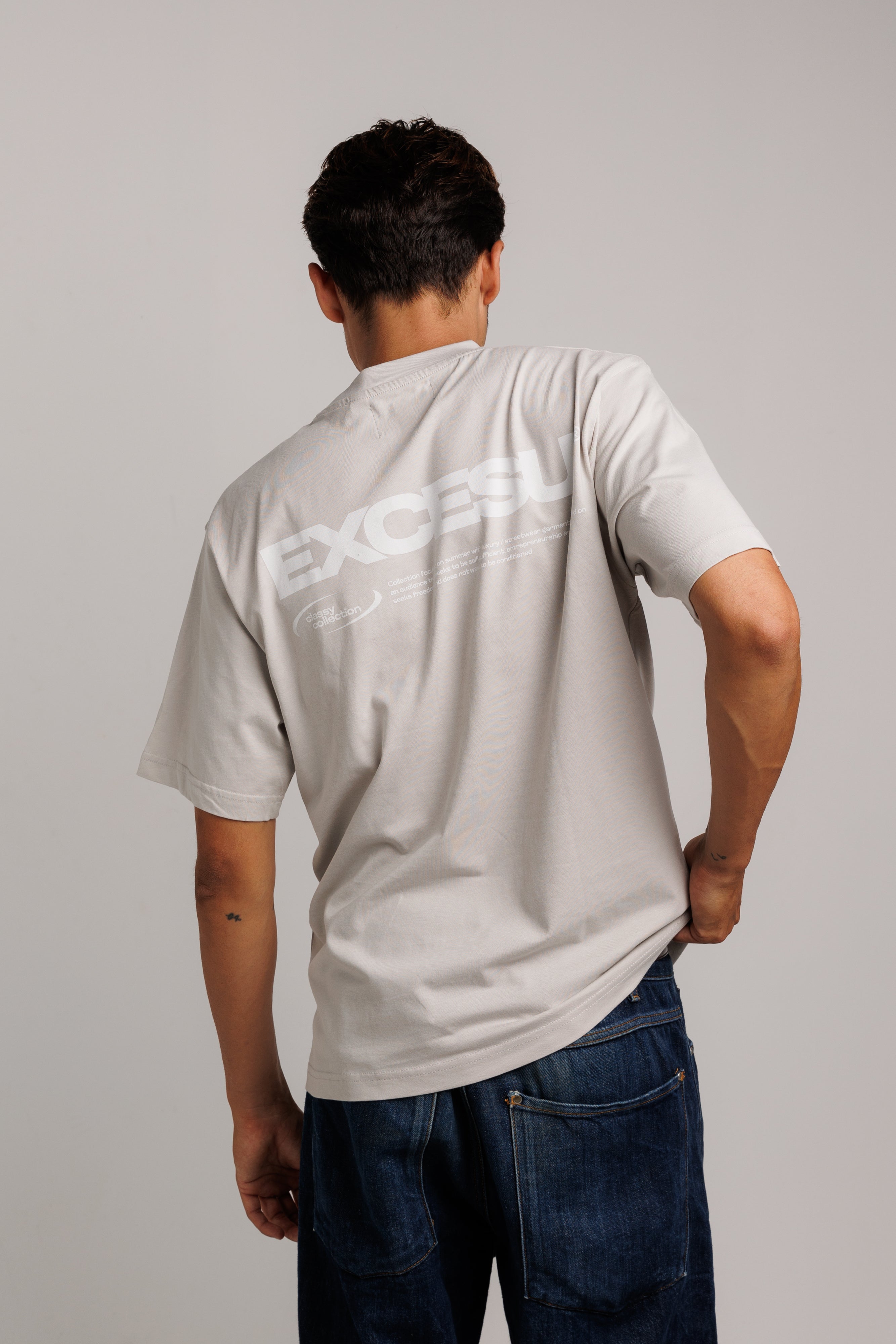 Gray Oversized Star T-shirt