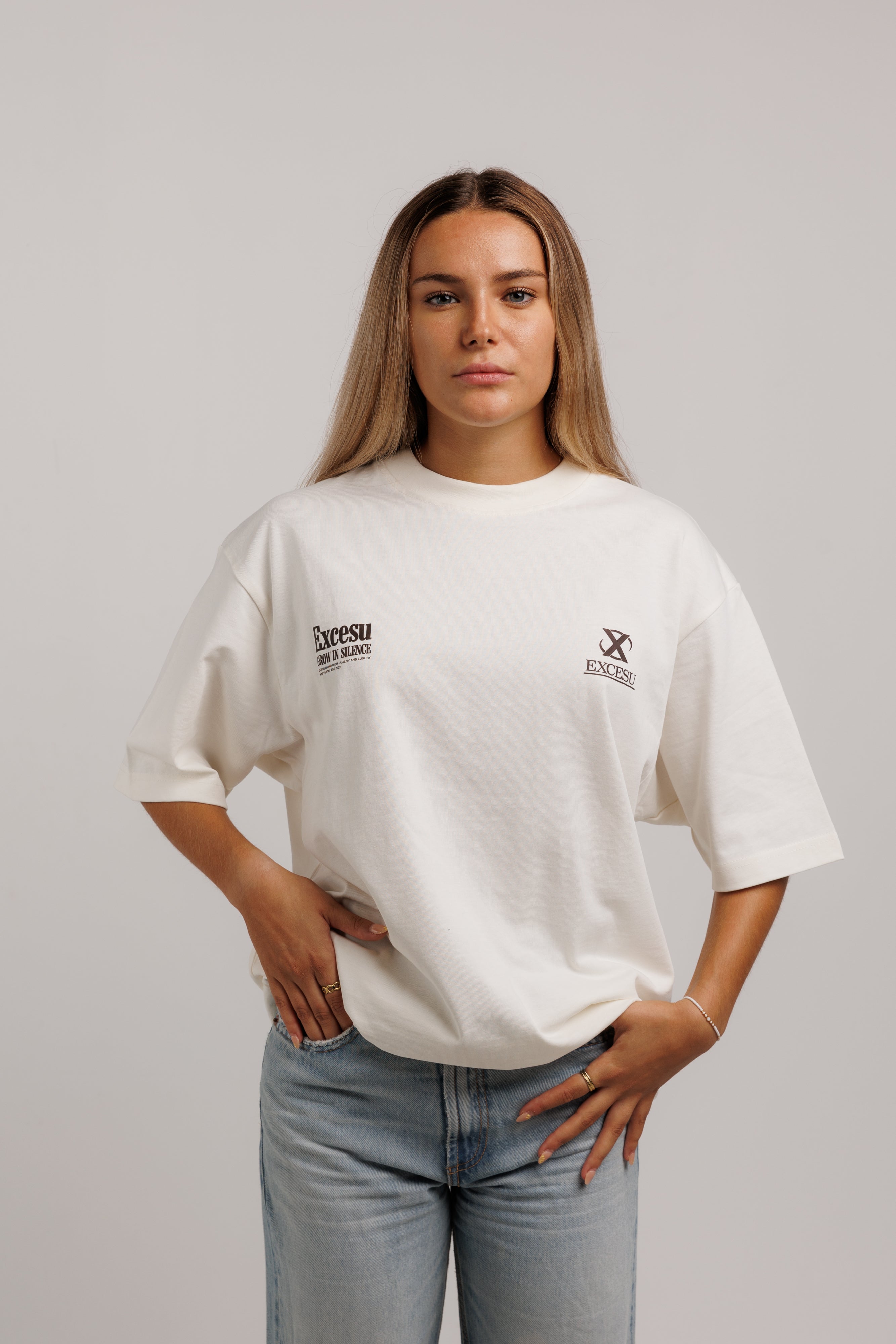 Grow In Silence Blanco Roto T-Shirt