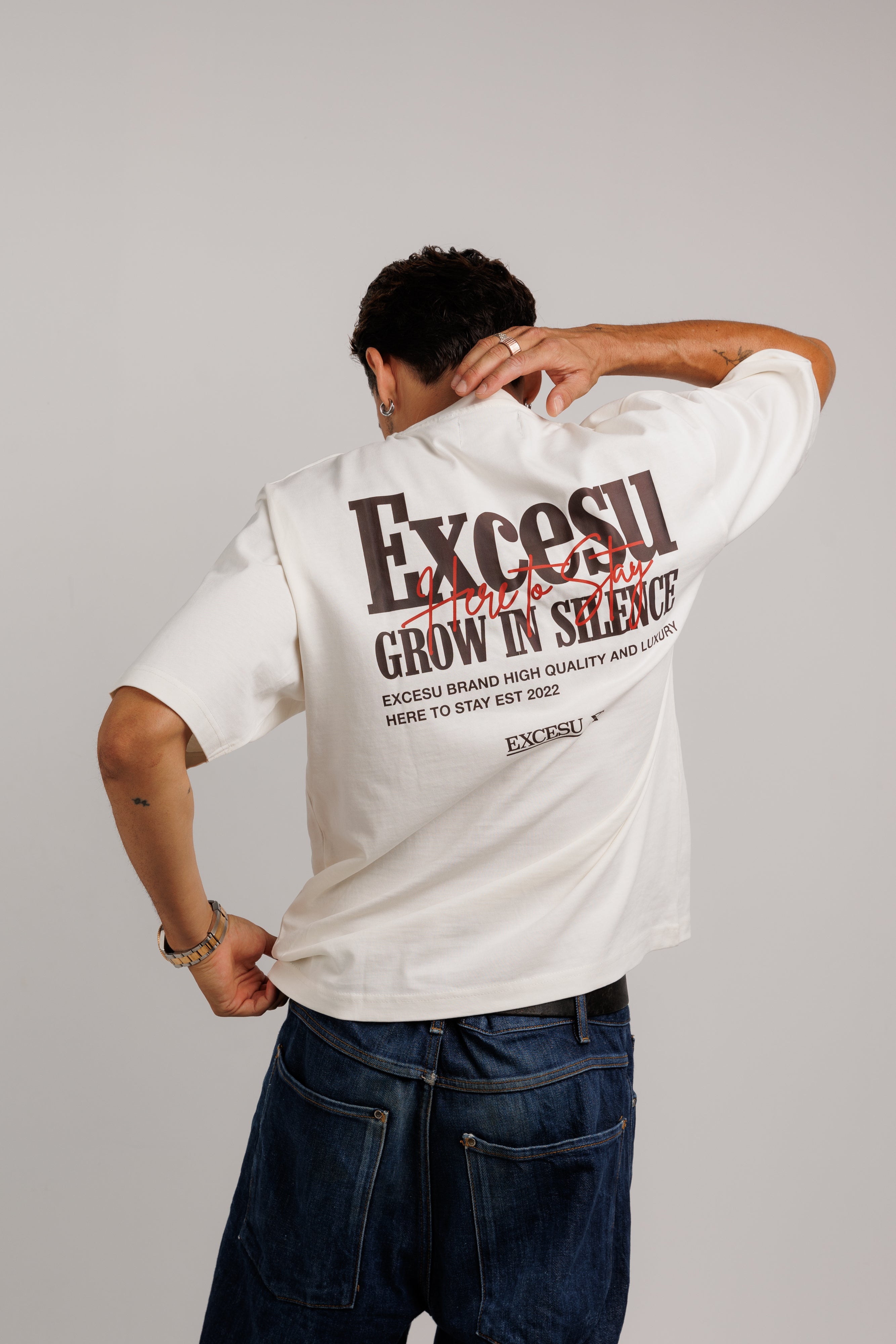 Grow In Silence Blanco Roto T-Shirt