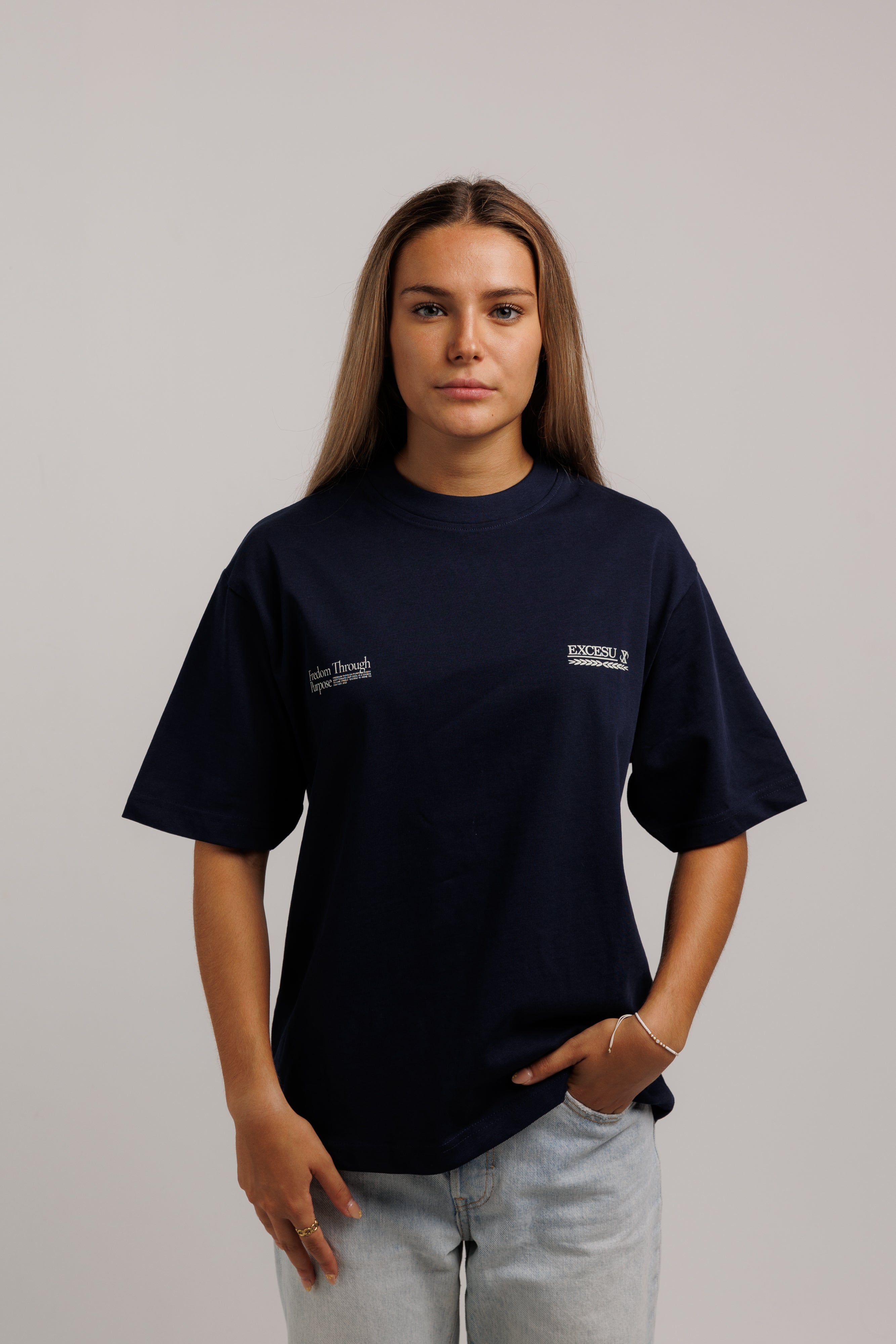 Focus is a Currency Navy T-Shirt