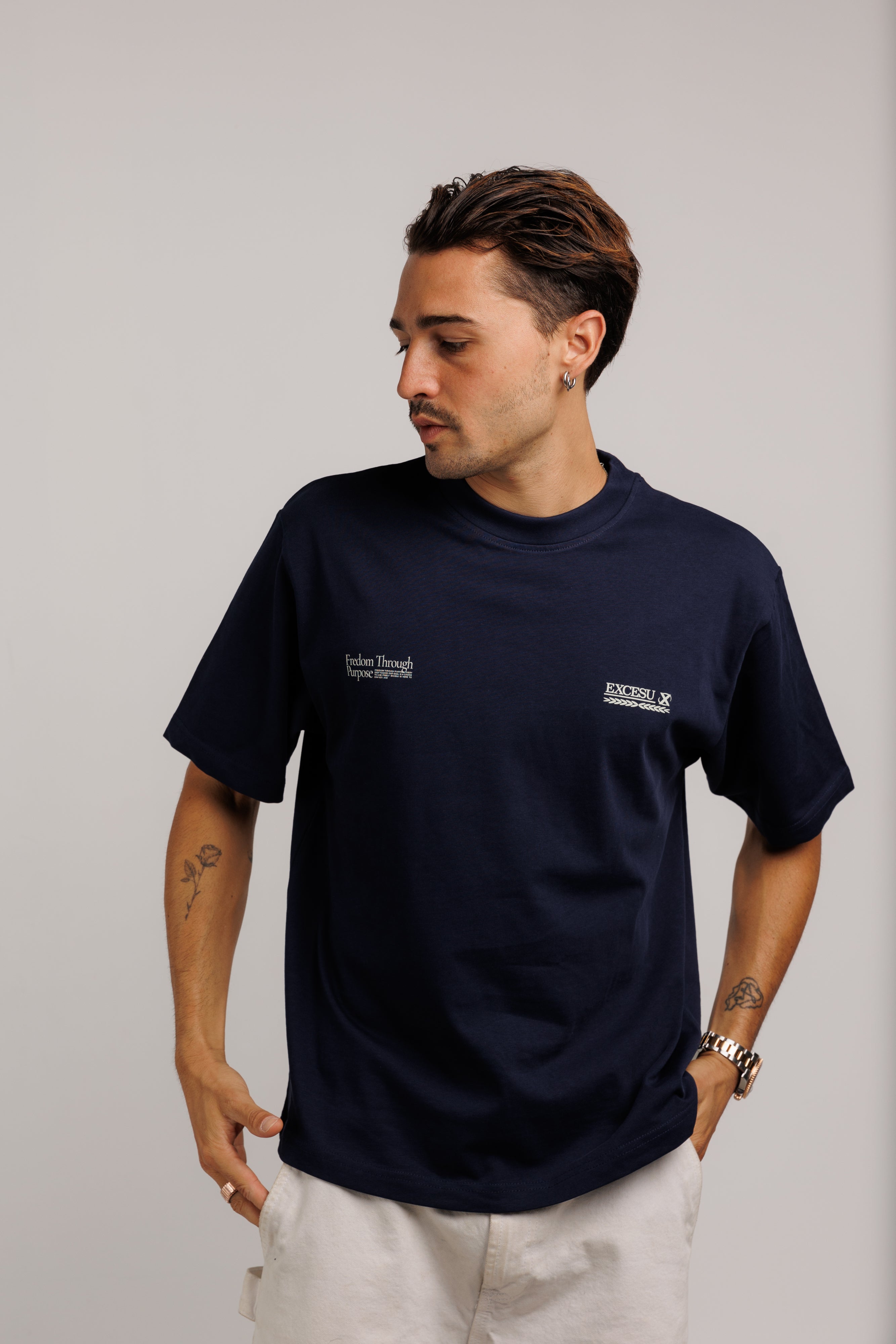 Focus is a Currency Navy T-Shirt