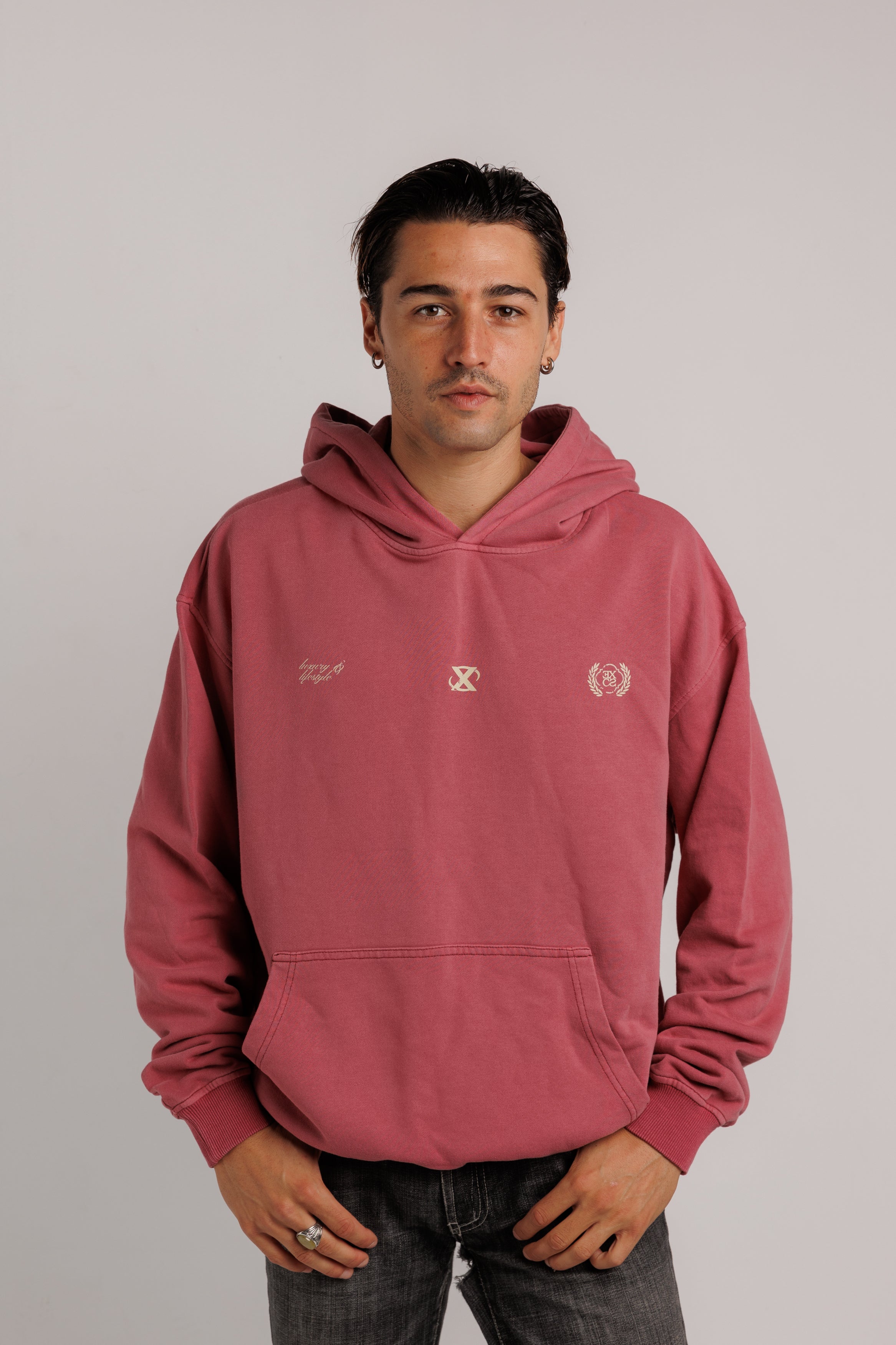 Red Excesu Club Hoodie
