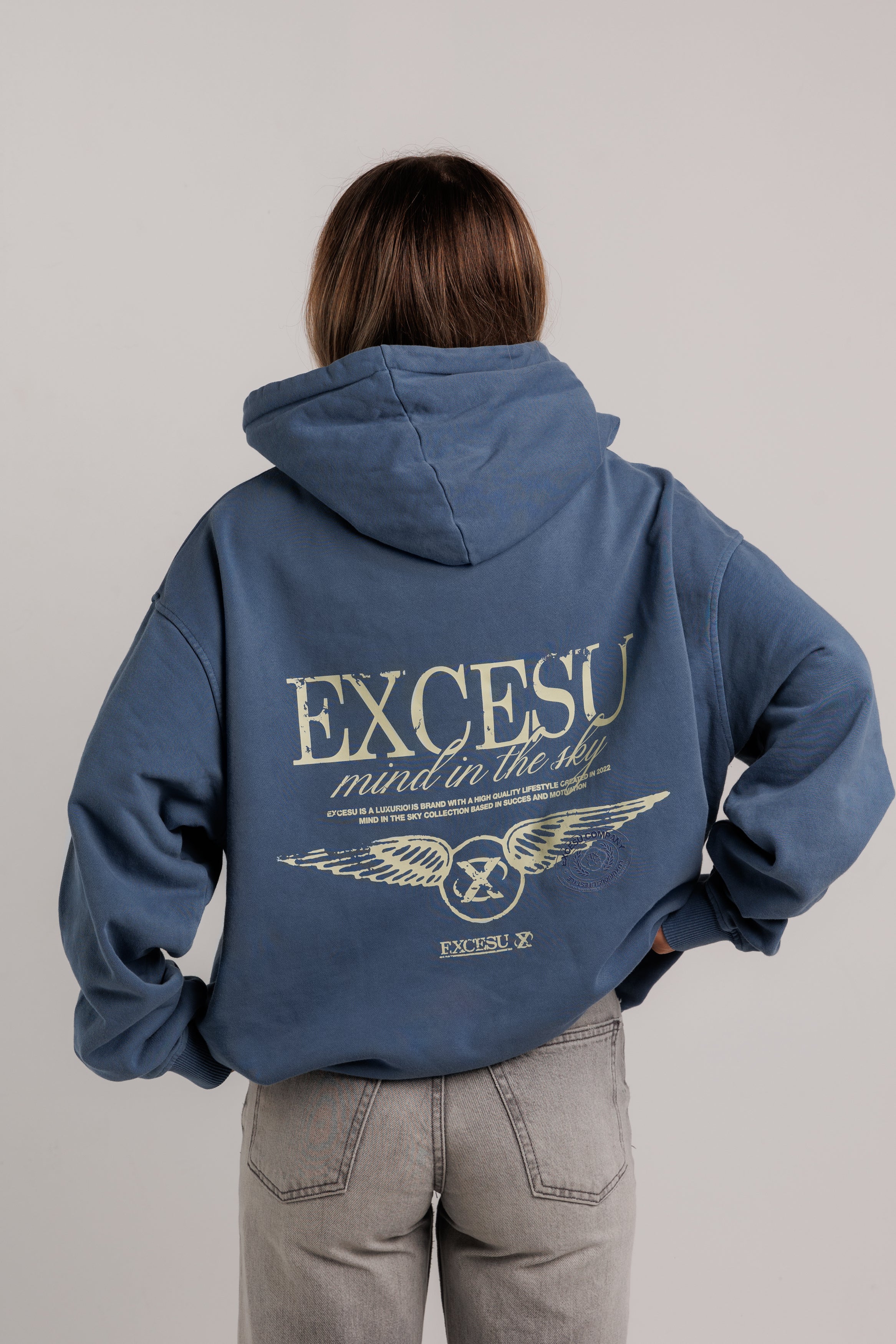 Teal Mind in the Sky Hoodie