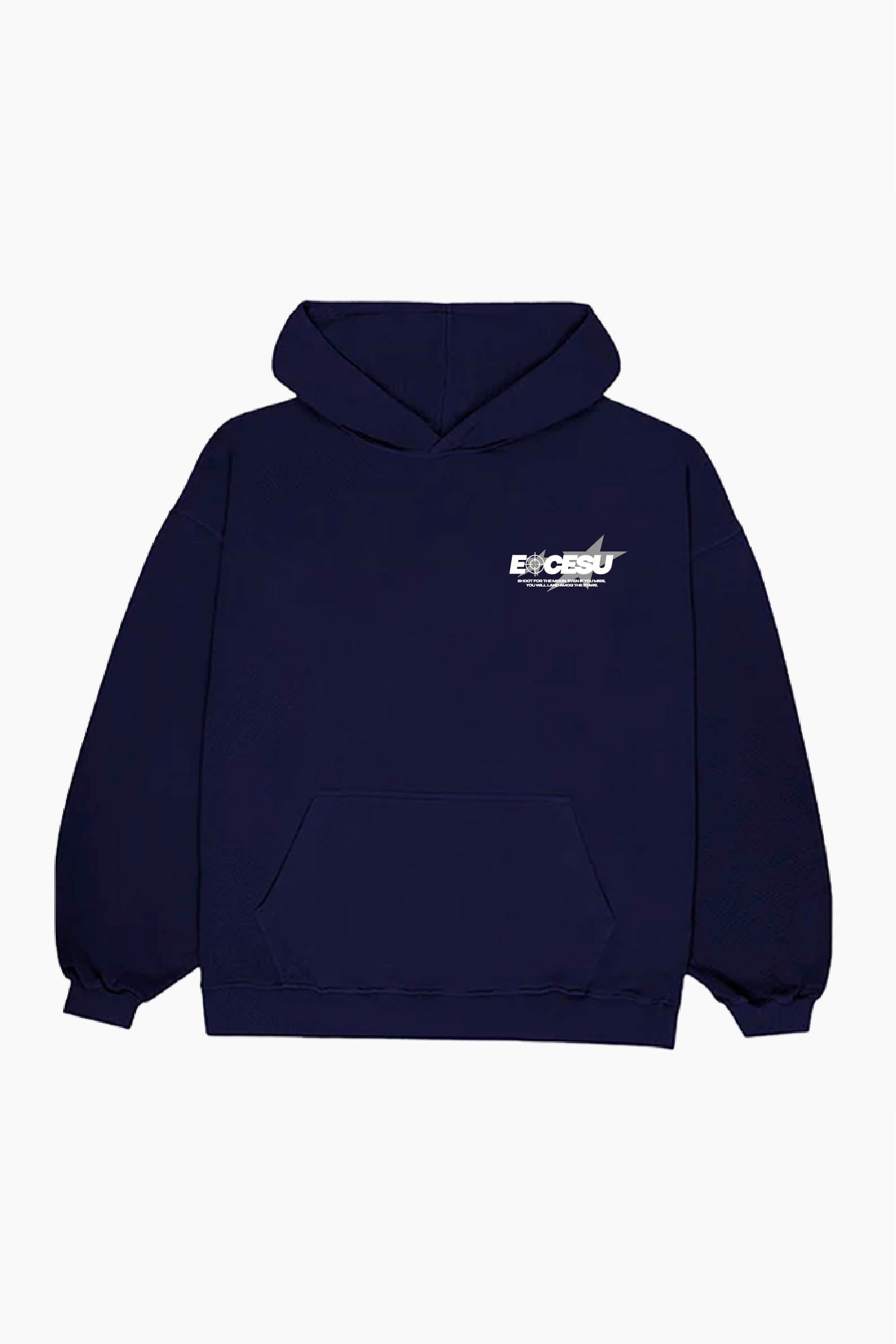 Shoot For The Moon Navy Hoodie