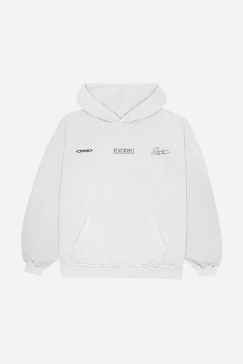 Sudadera Gris Roto San Valentin Oversized Excesu