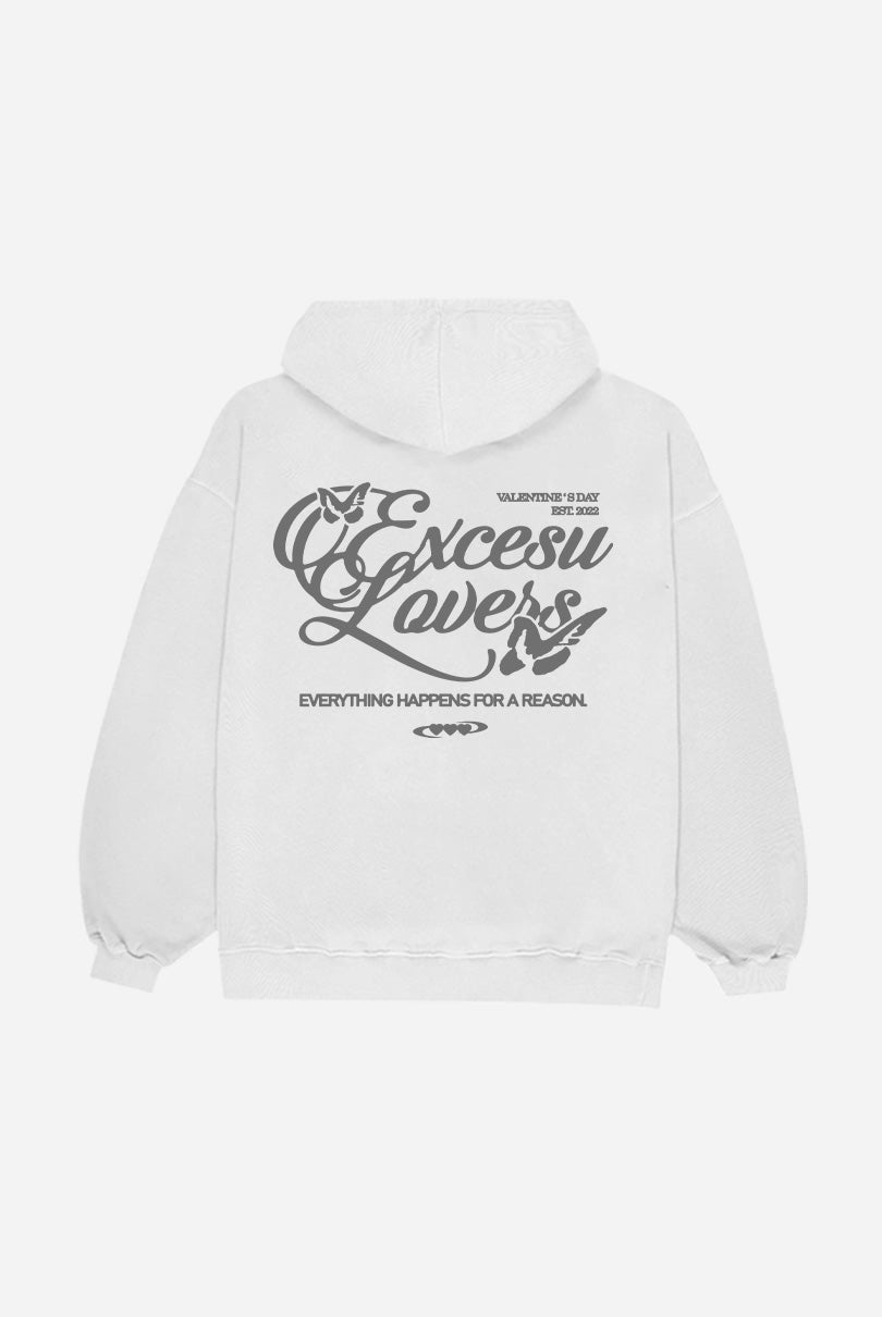 Sudadera Gris Roto San Valentin Oversized Excesu