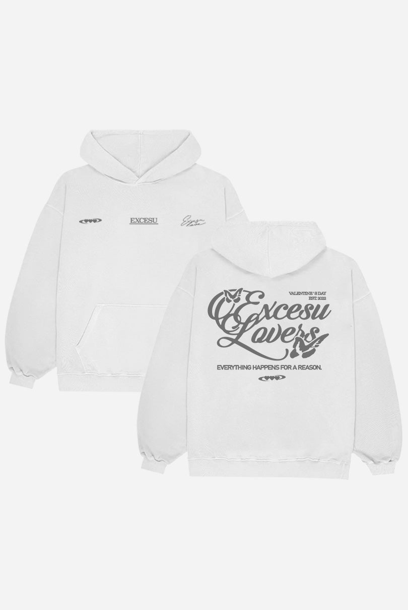 Sudadera Gris Roto San Valentin Oversized Excesu