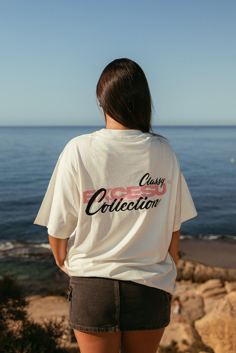 Camiseta Classy Blanco Roto Excesu