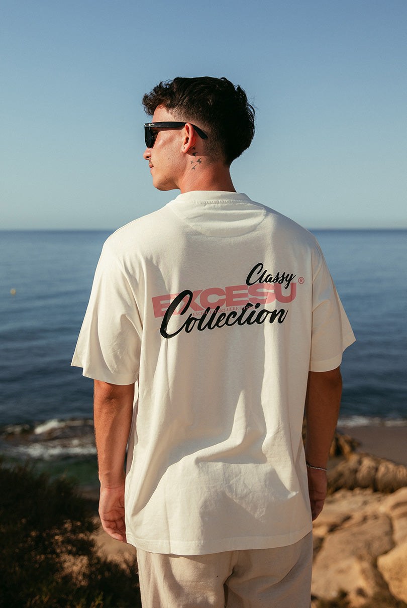 Camiseta Classy Blanco Roto Excesu