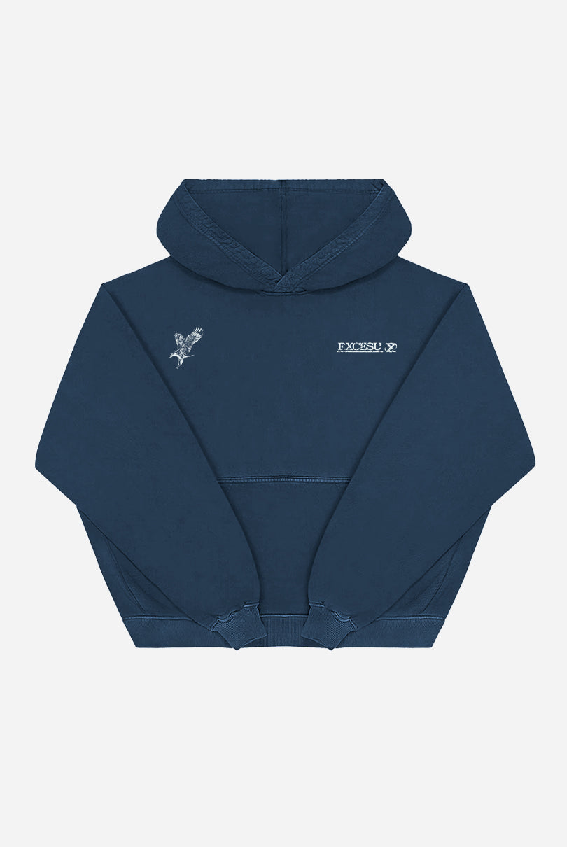 Washed Navy Eagle Hoodie