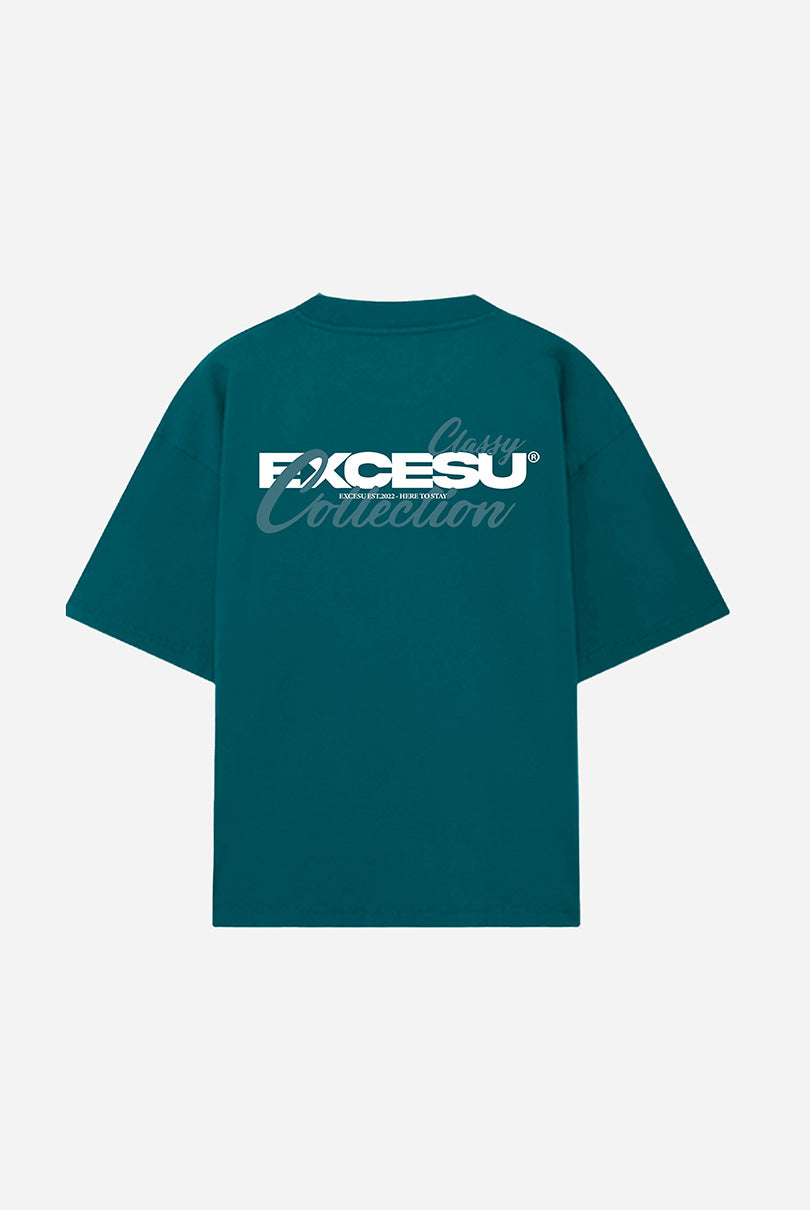Camiseta Verde Classy Oversized Excesu