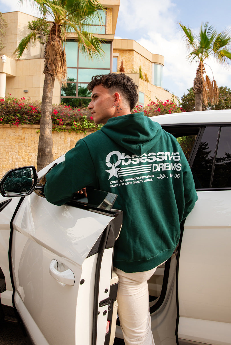 Obsessive Dreams Green Hoodie