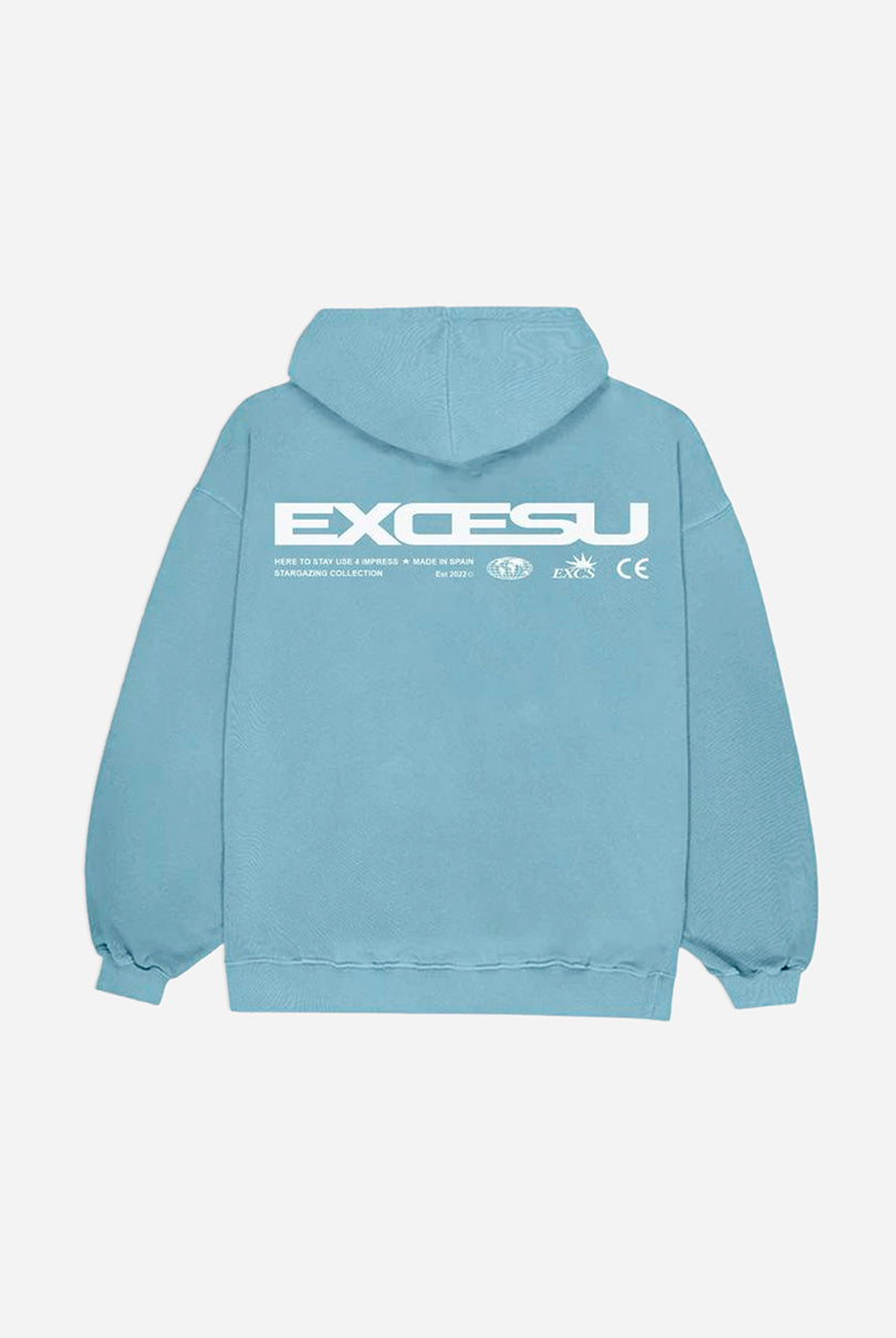 Sudadera Azul Global Oversized Excesu