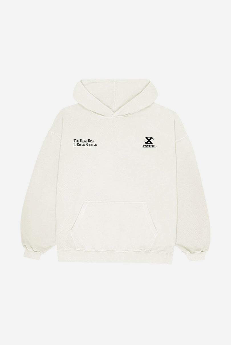 Keep The Focus Beige Hoodie
