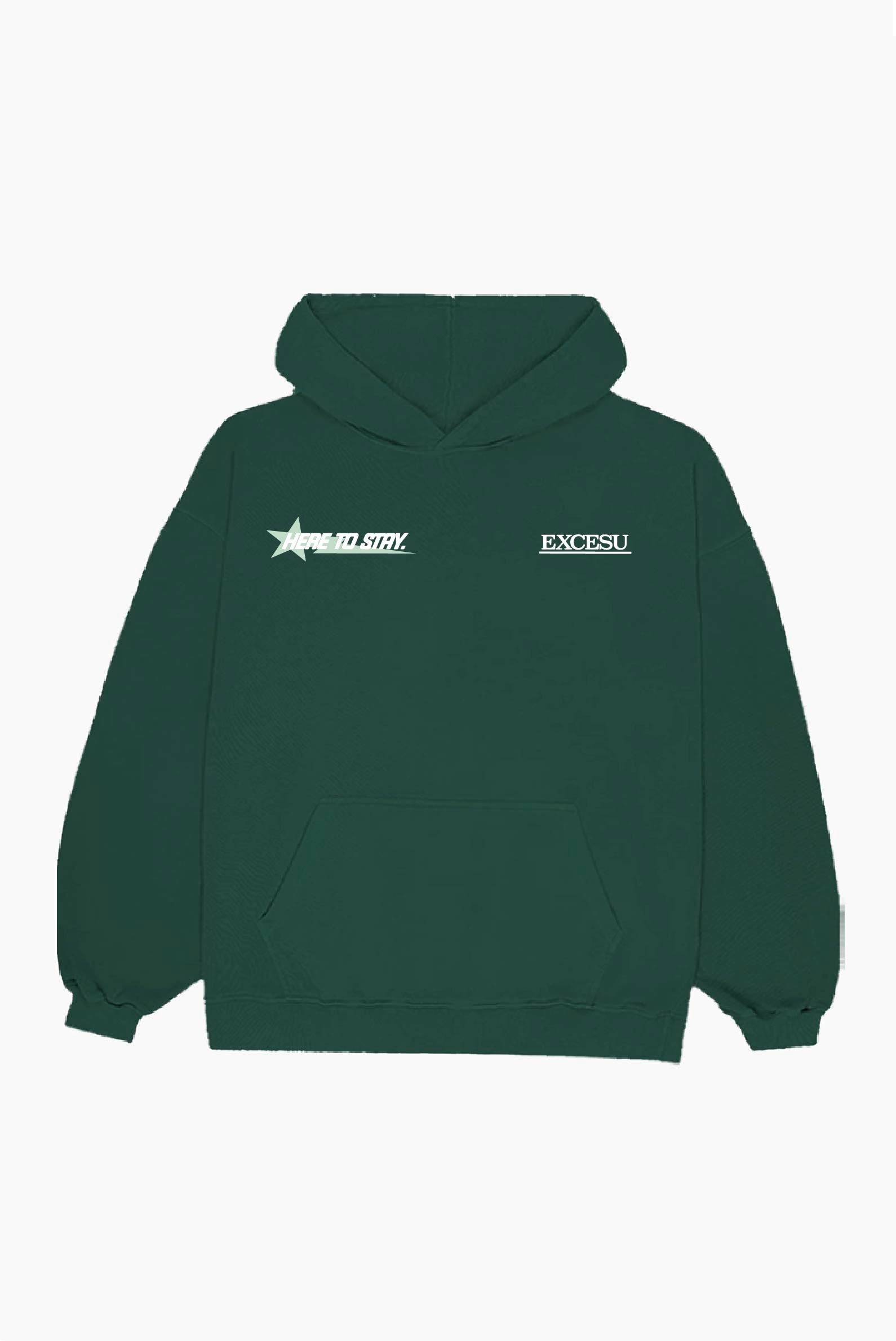 Green Here To Stay Hoodie