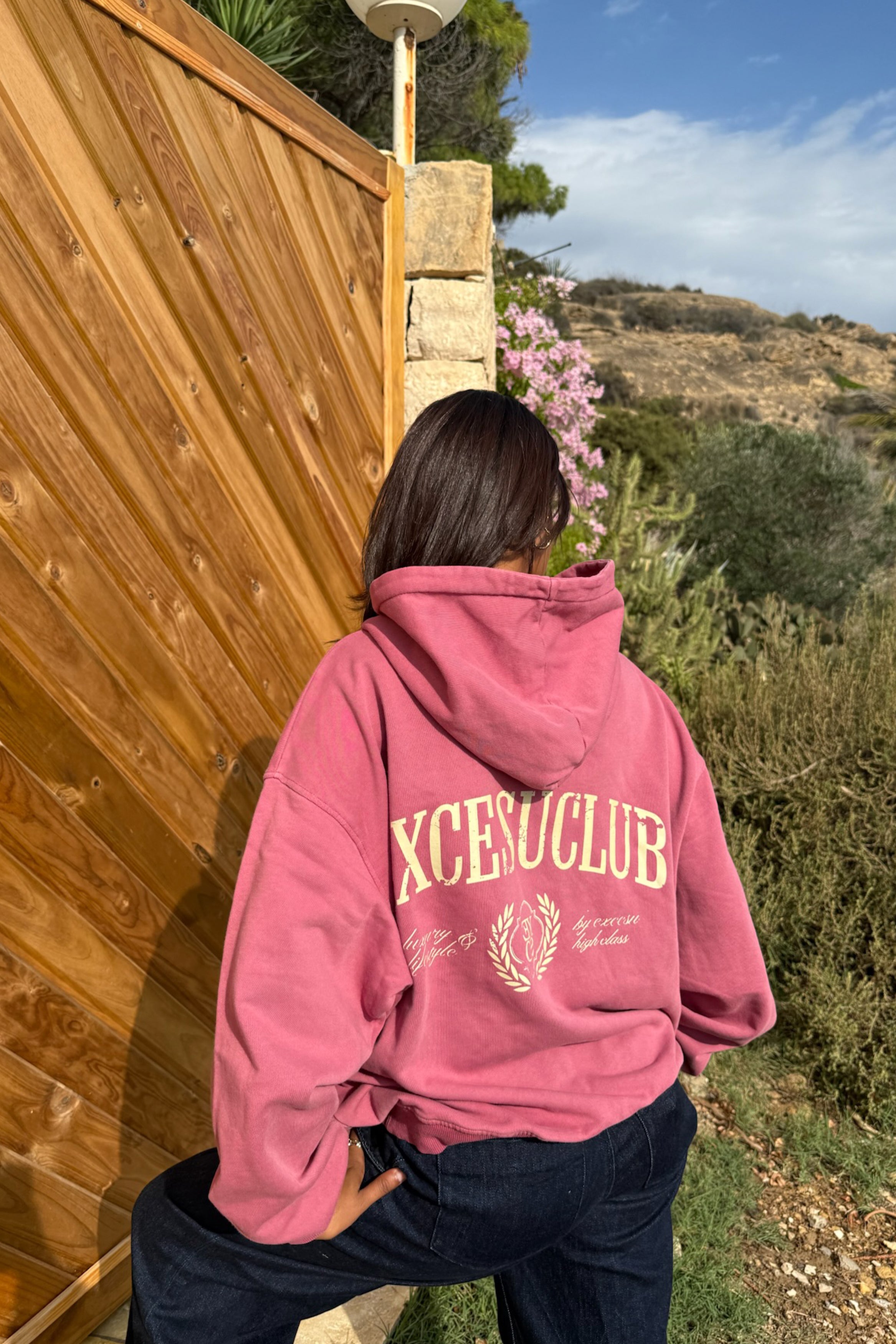 Red Excesu Club Hoodie