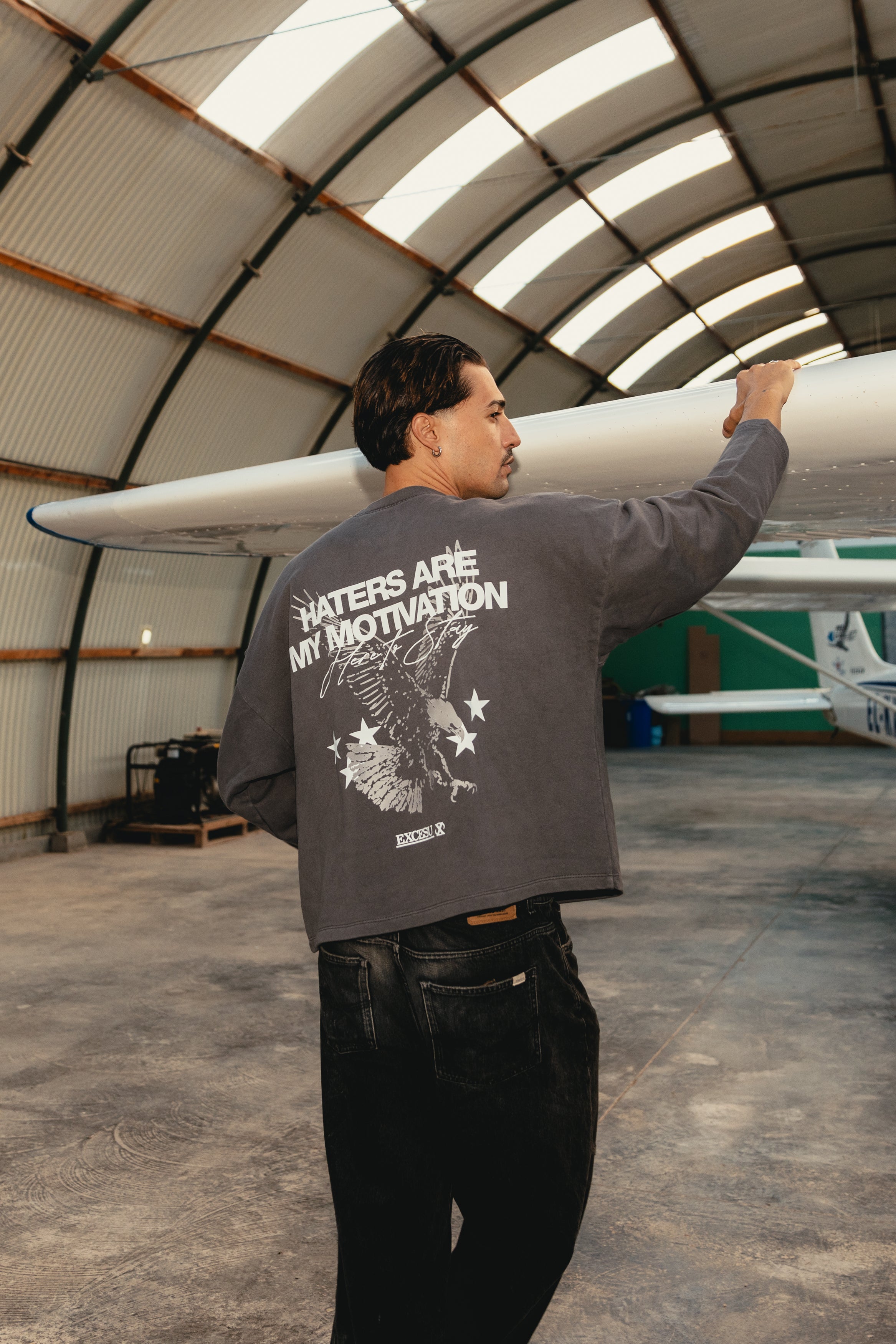 Crewneck Haters Motivation Dark Grey