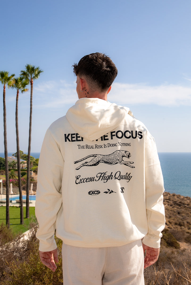 Sudadera Keep The Focus Beige