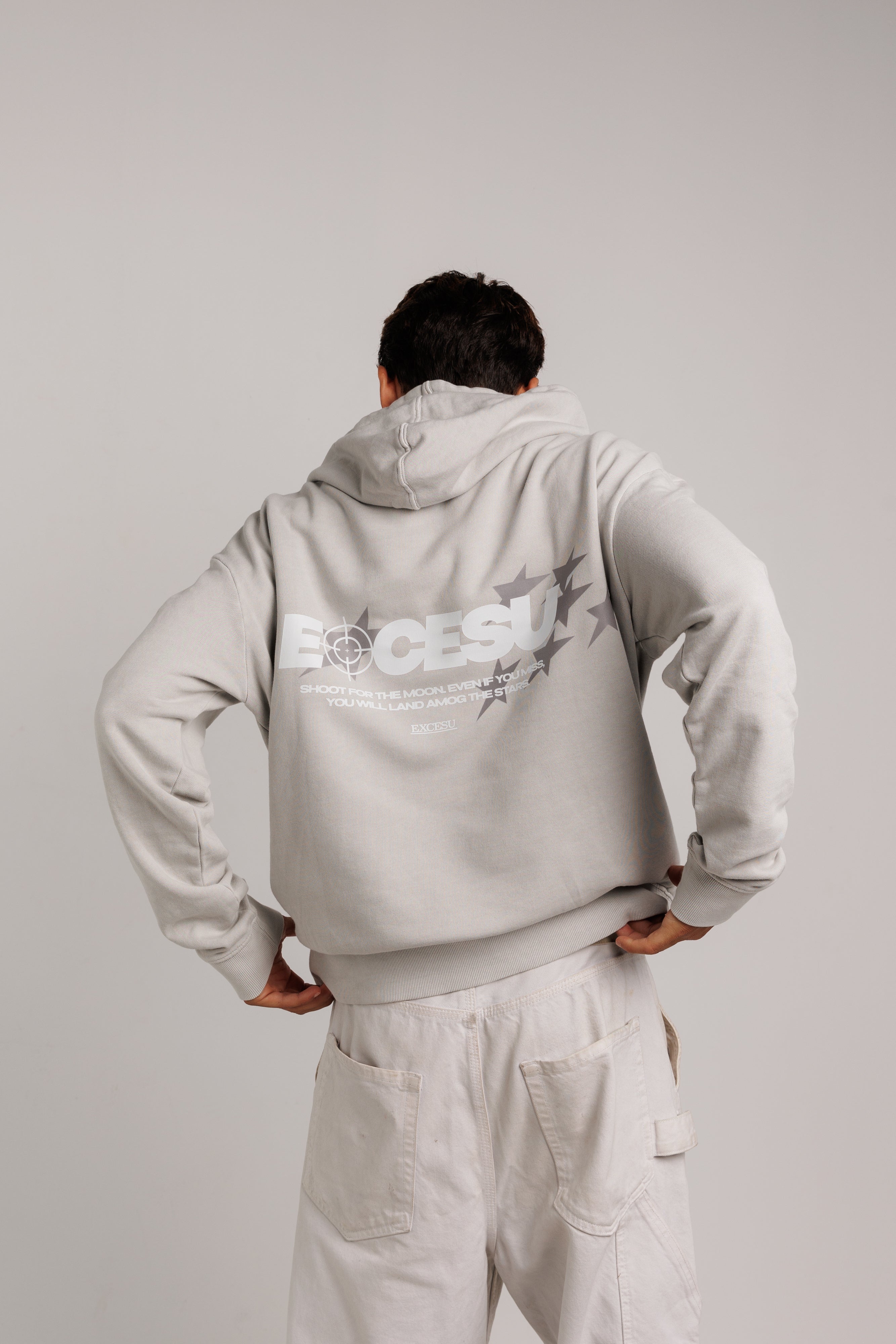 Shoot For The Moon Gray Sweatshirt