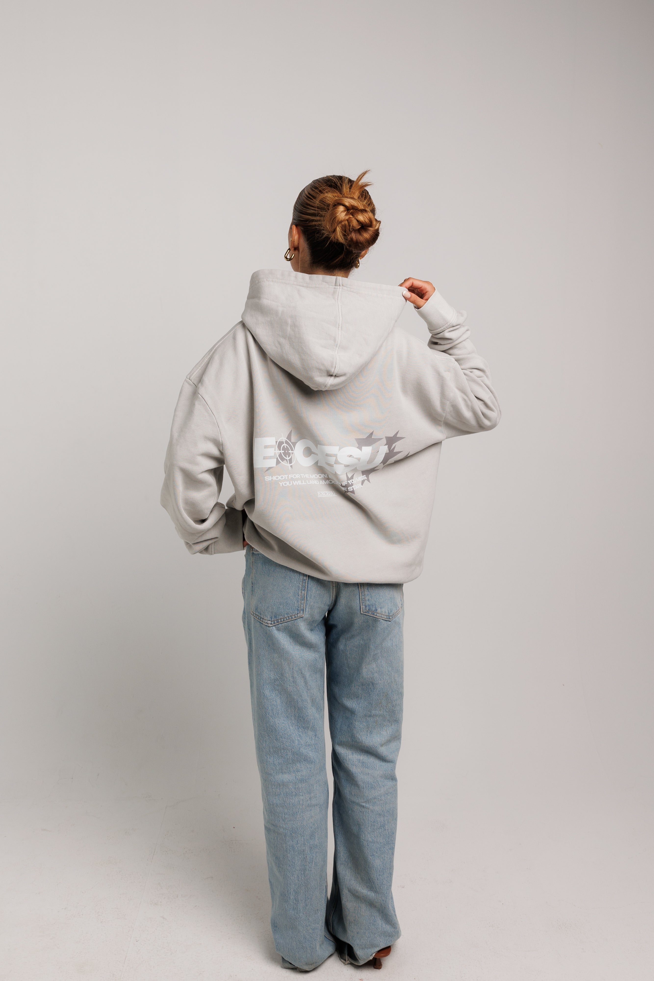 Shoot For The Moon Gray Sweatshirt