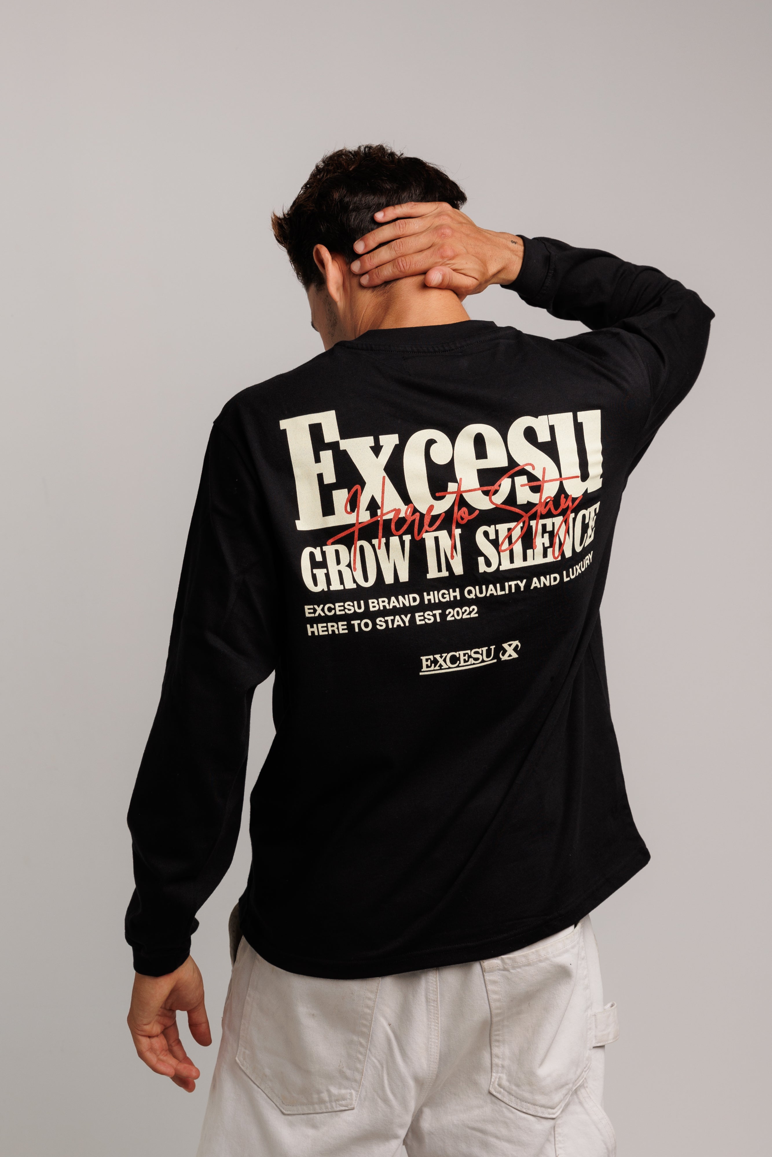 Black Grow In Silence Longsleeve