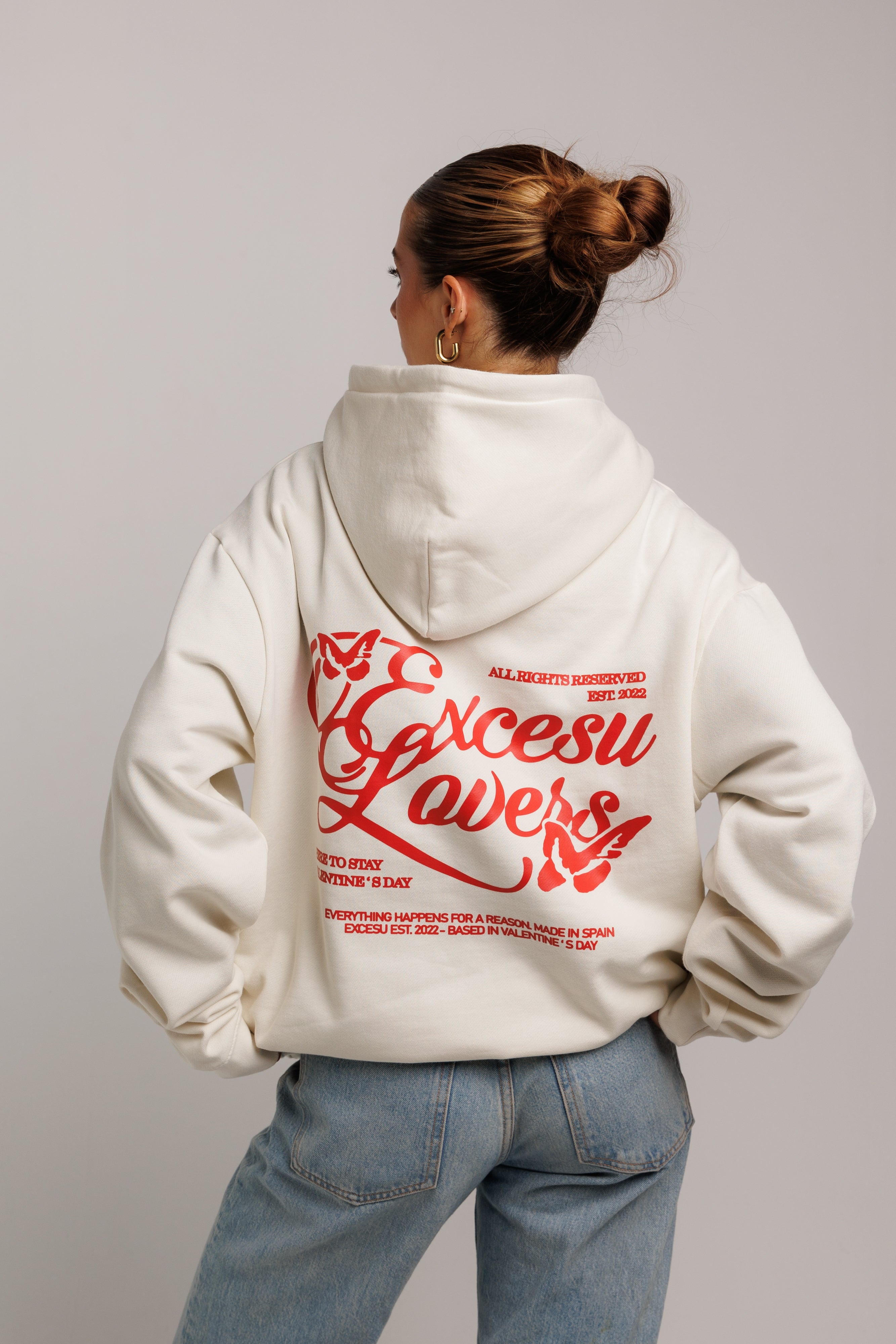 Off White Valentine's Day Oversized Sweatshirt
