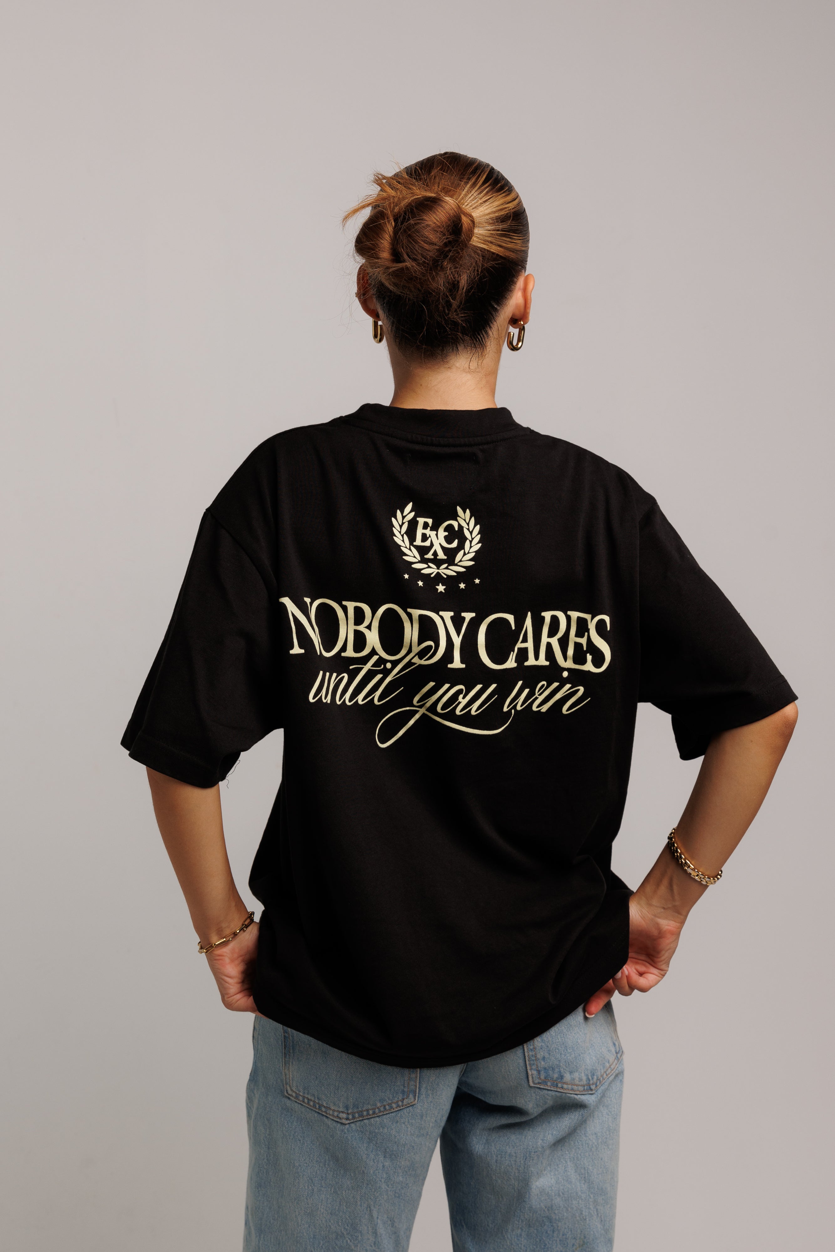 Nobody Cares Black T-shirt