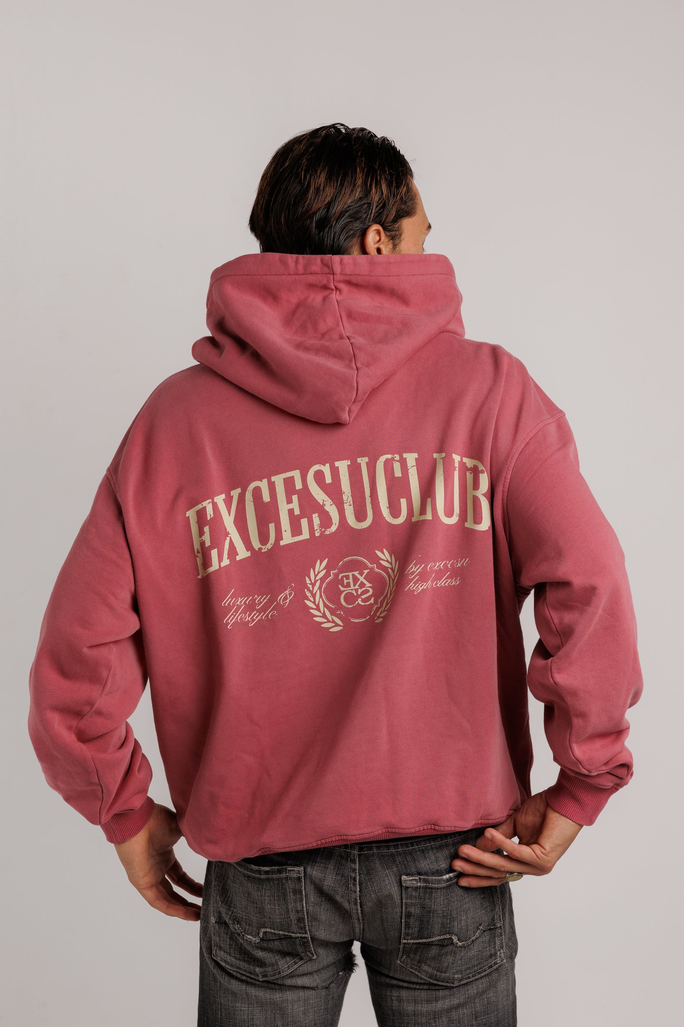 Red Excesu Club Hoodie