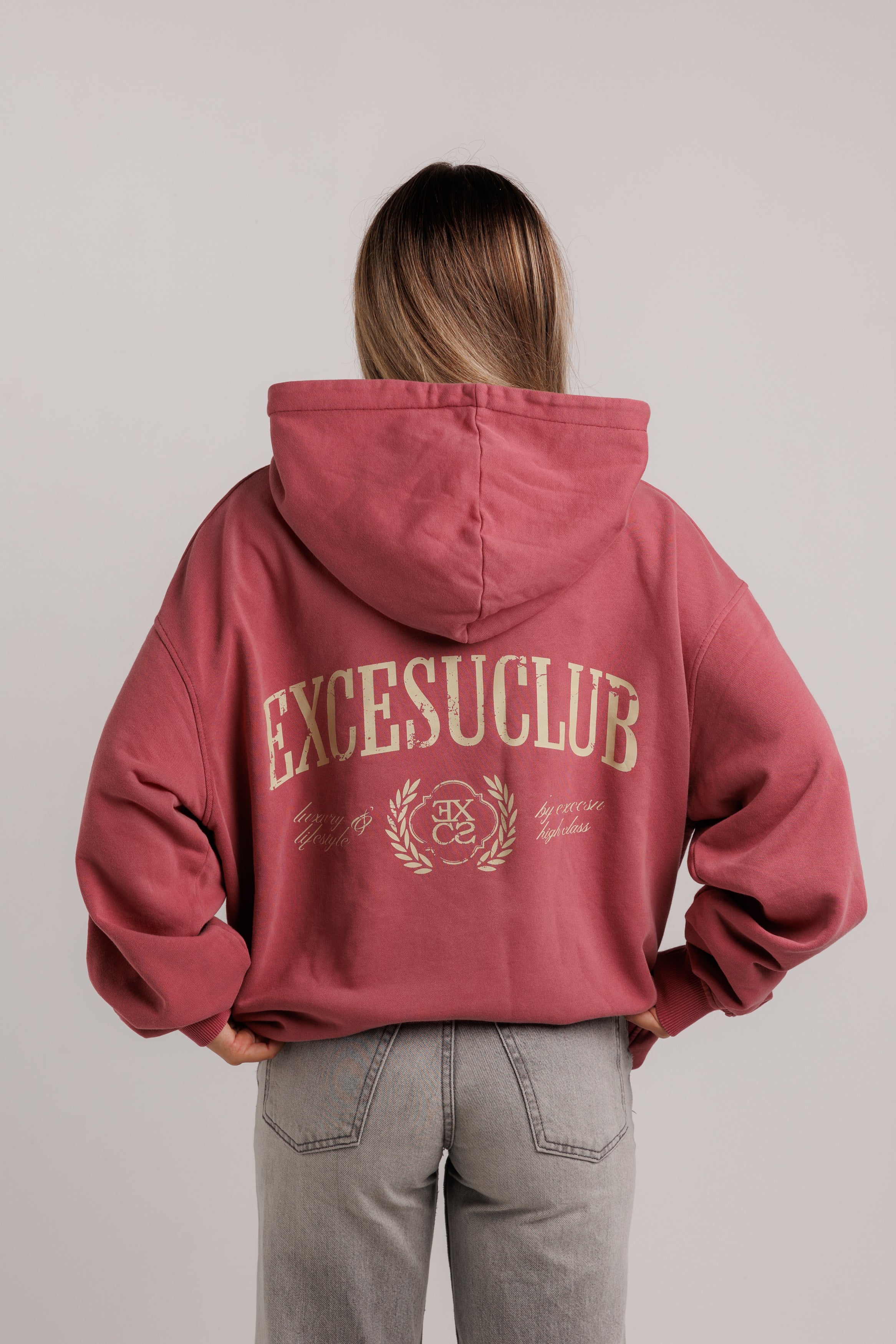 Red Excesu Club Hoodie