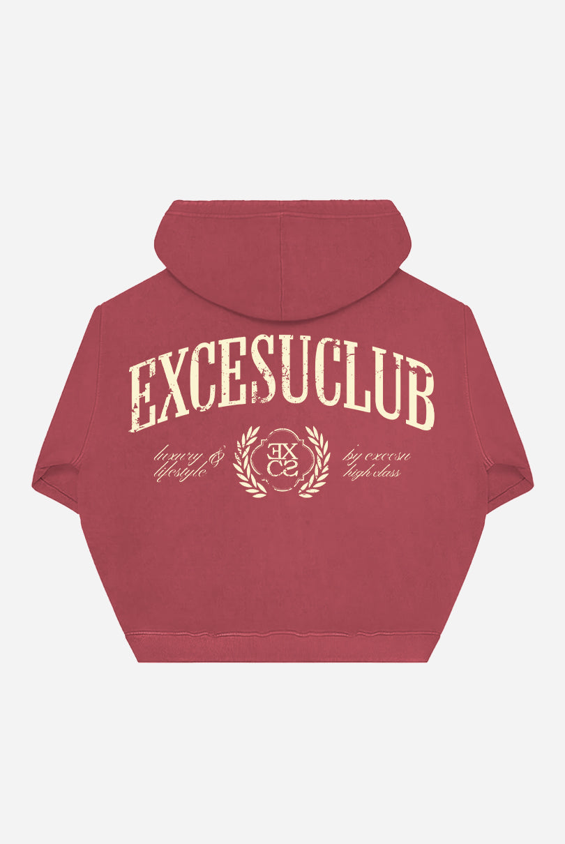 Red Excesu Club Hoodie