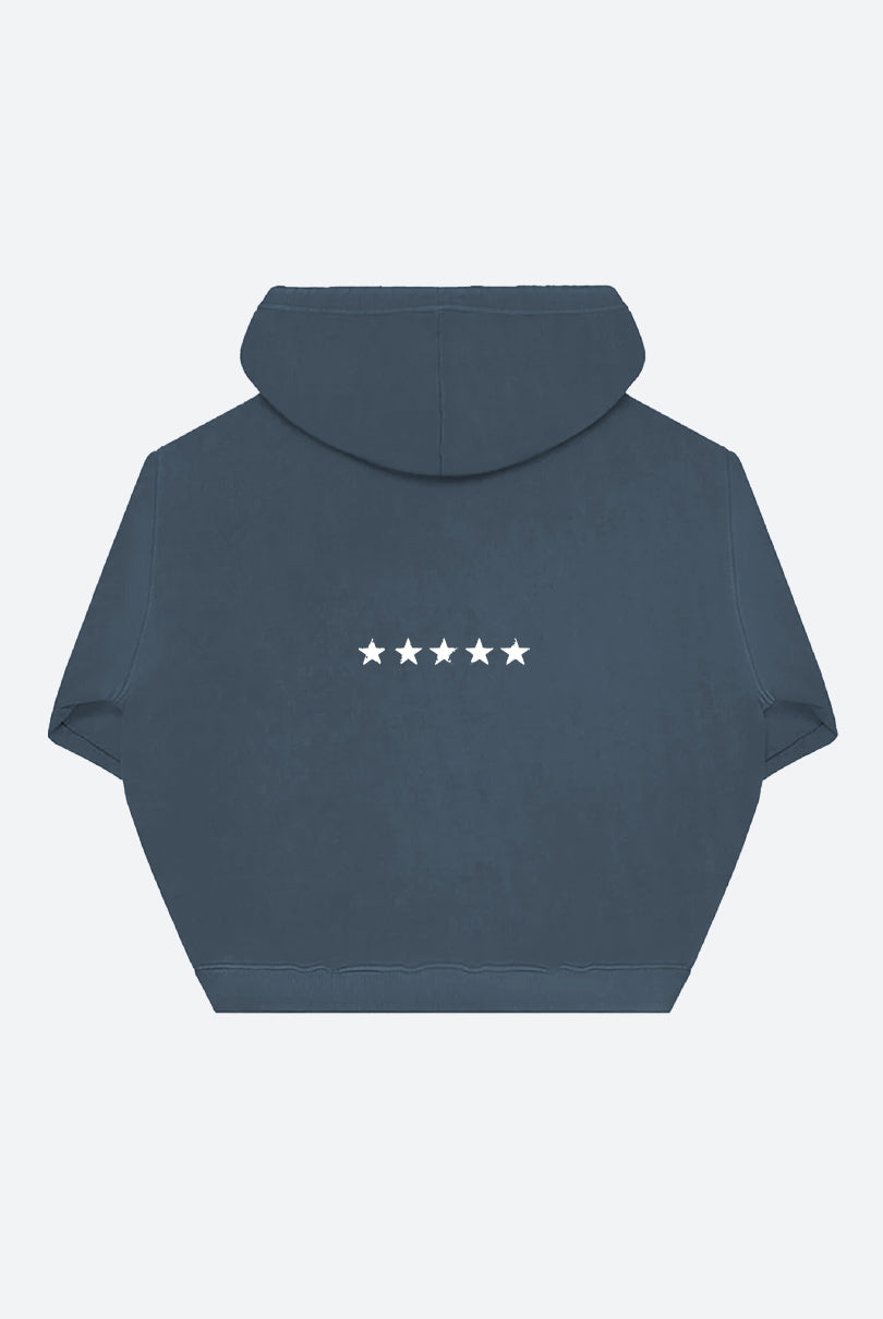 Navy Washed Stars Zip-Up