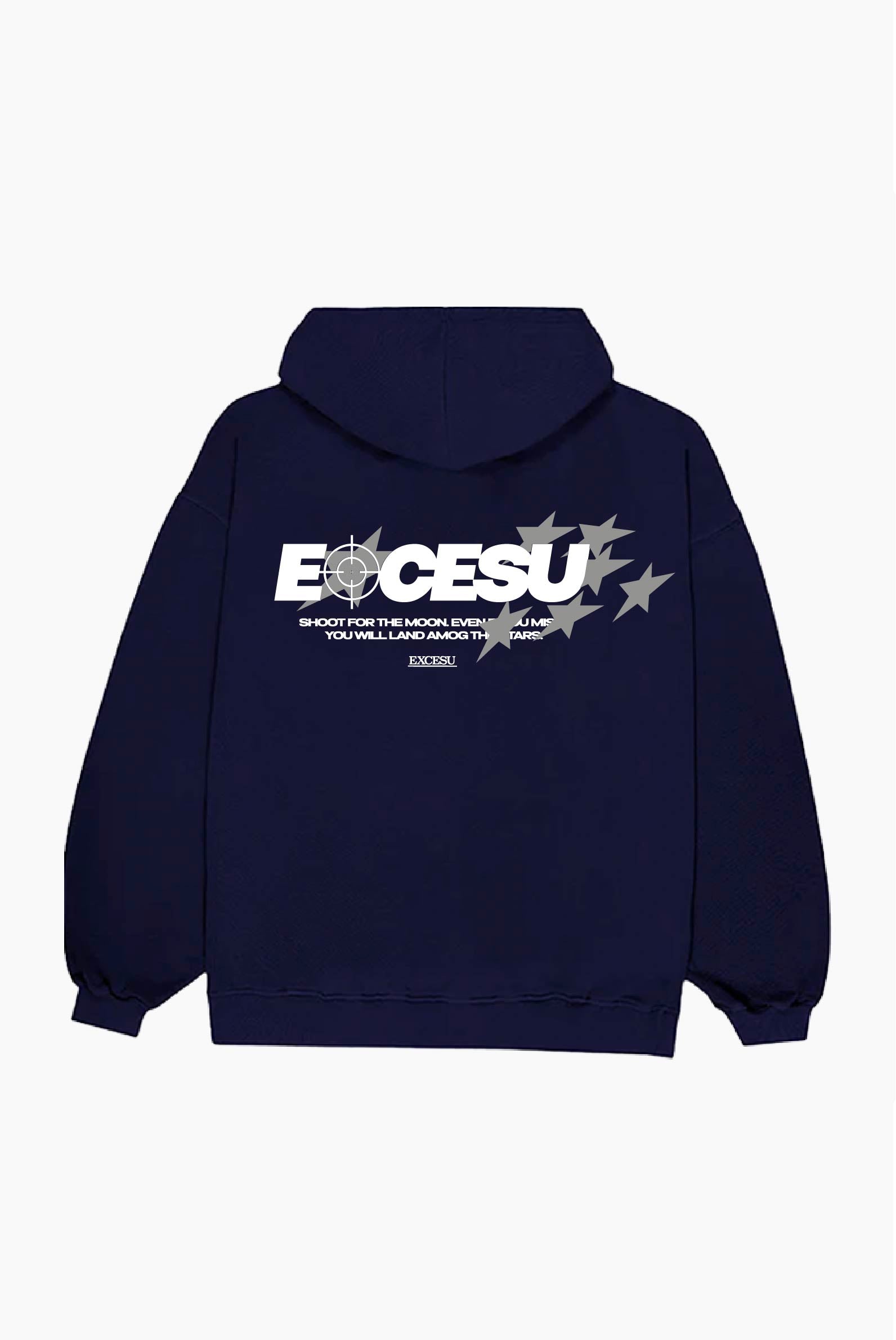 Shoot For The Moon Navy Hoodie