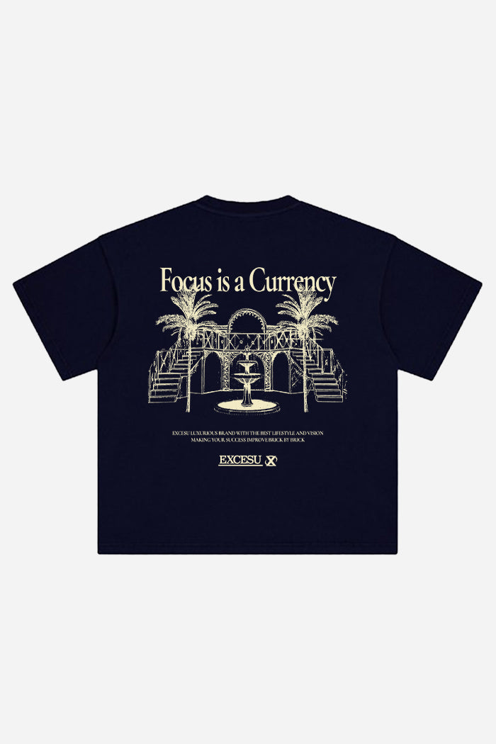 Focus is a Currency Navy T-Shirt