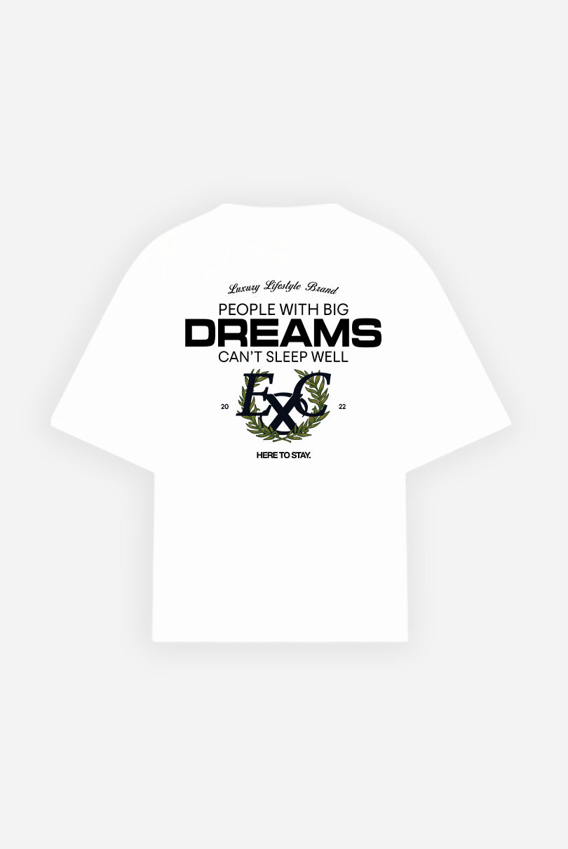 Camiseta Blanca Dreams Oversize Excesu