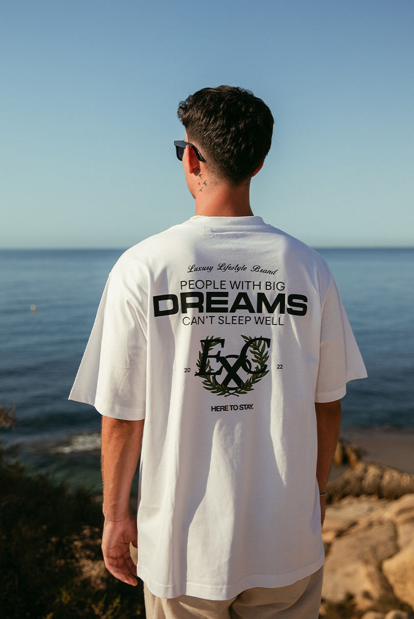 Camiseta Blanca Dreams Oversize Excesu